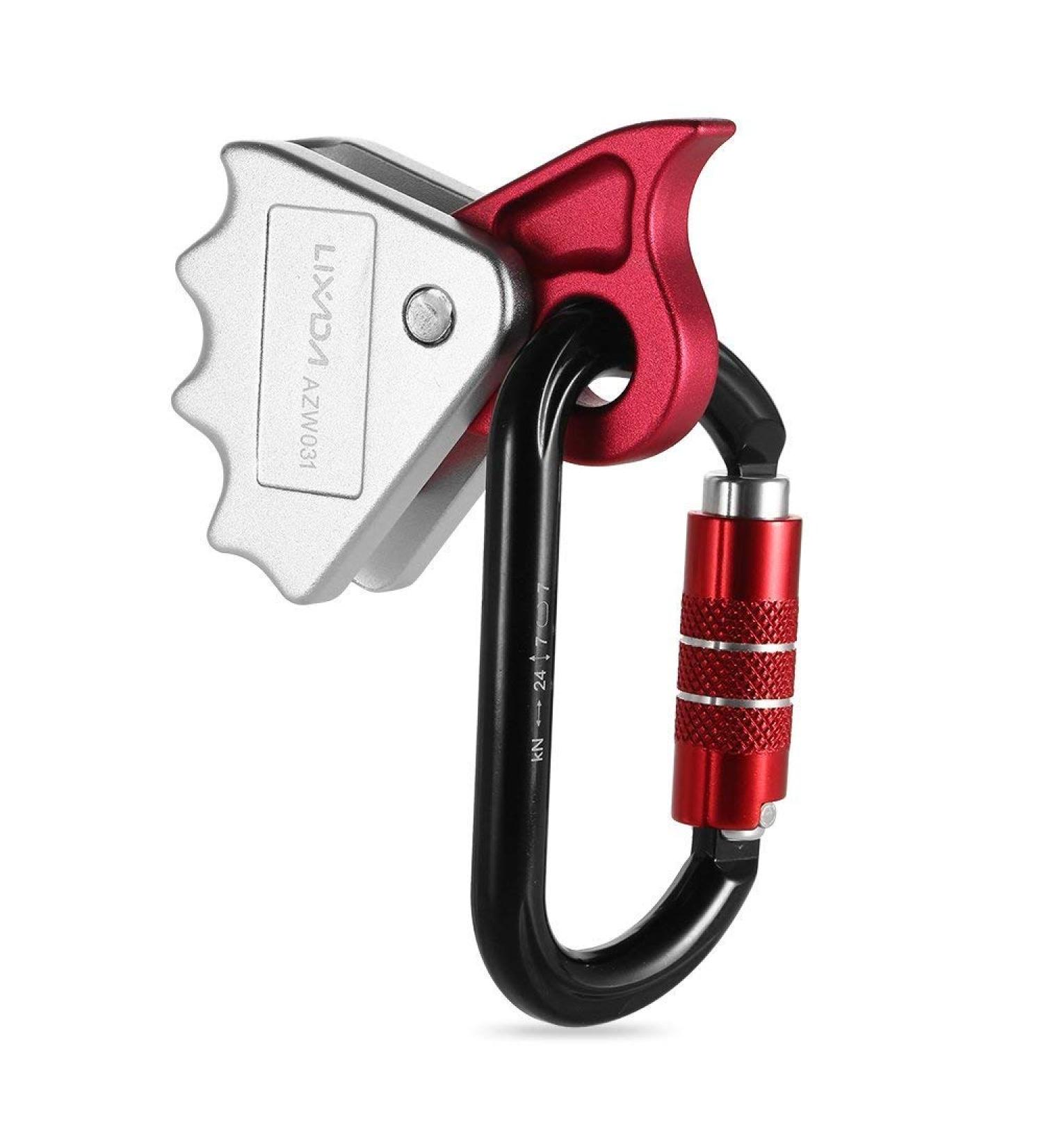 Lixada 24KN Rope Grab with Quick Lock for Rock Climbing Safety | Fall Protection & Rescue Lanyard Grab - Buy Online on SooperMarket.com