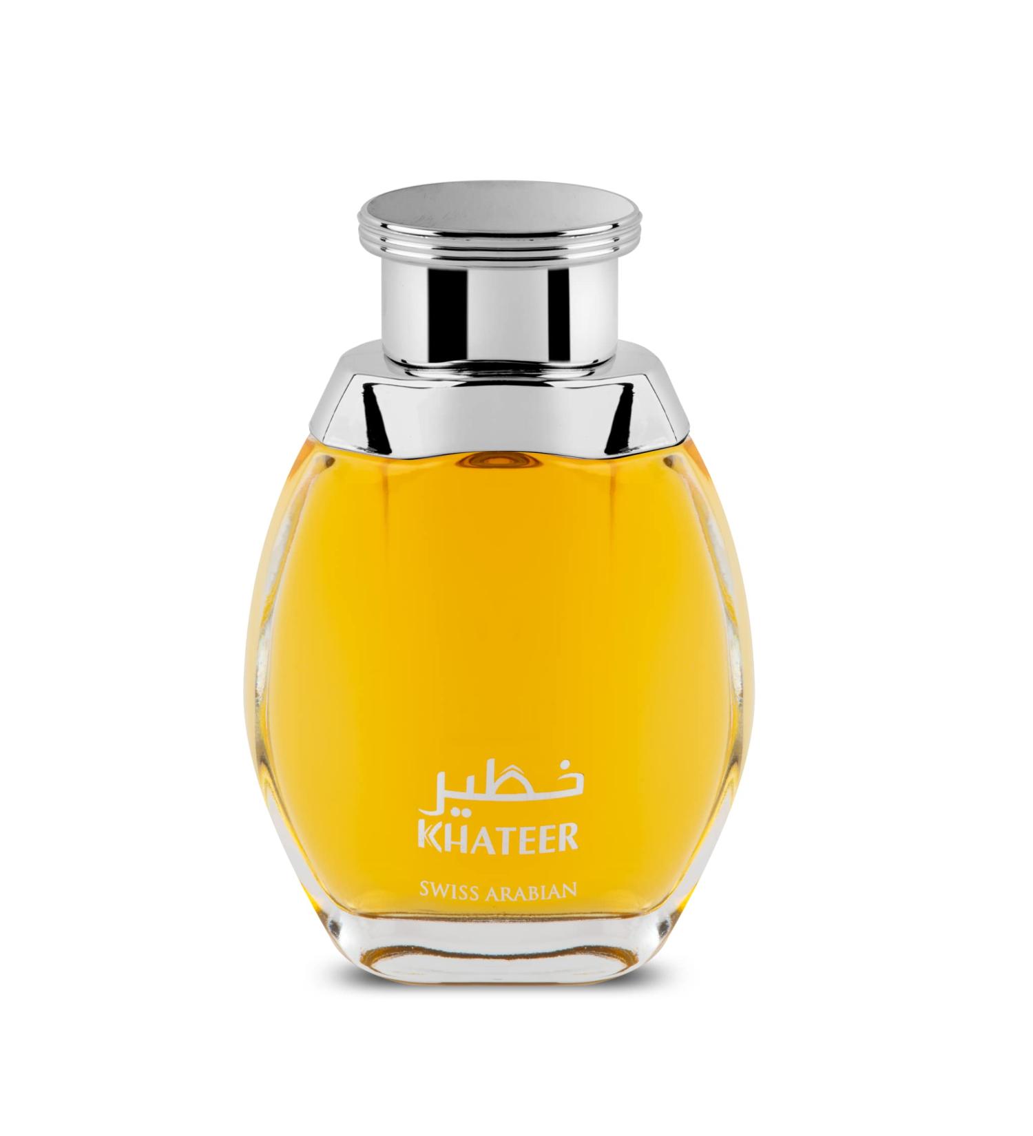 Swiss Arabian Khateer - Arabian Perfume for Men and Women - Long Lasting Perfume for Women and Men - Fresh Spicy Amber Fragrances - 3.4 oz - Buy Online on SooperMarket.com