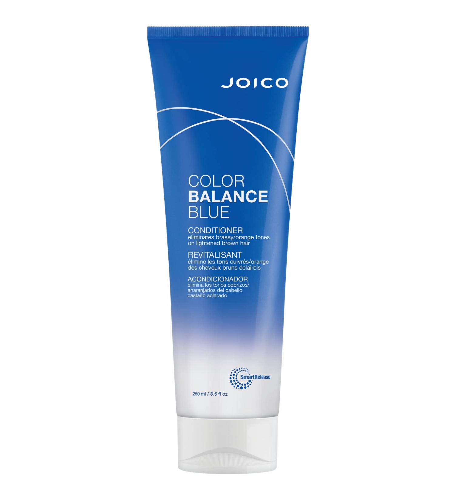 Blue Color Balance Conditioner for Lightened Brown Hair - Eliminate Brassiness, Boost Color Vibrancy & Shine - UV Protection - 8.5 Fl Oz - Buy Online on SooperMarket.com