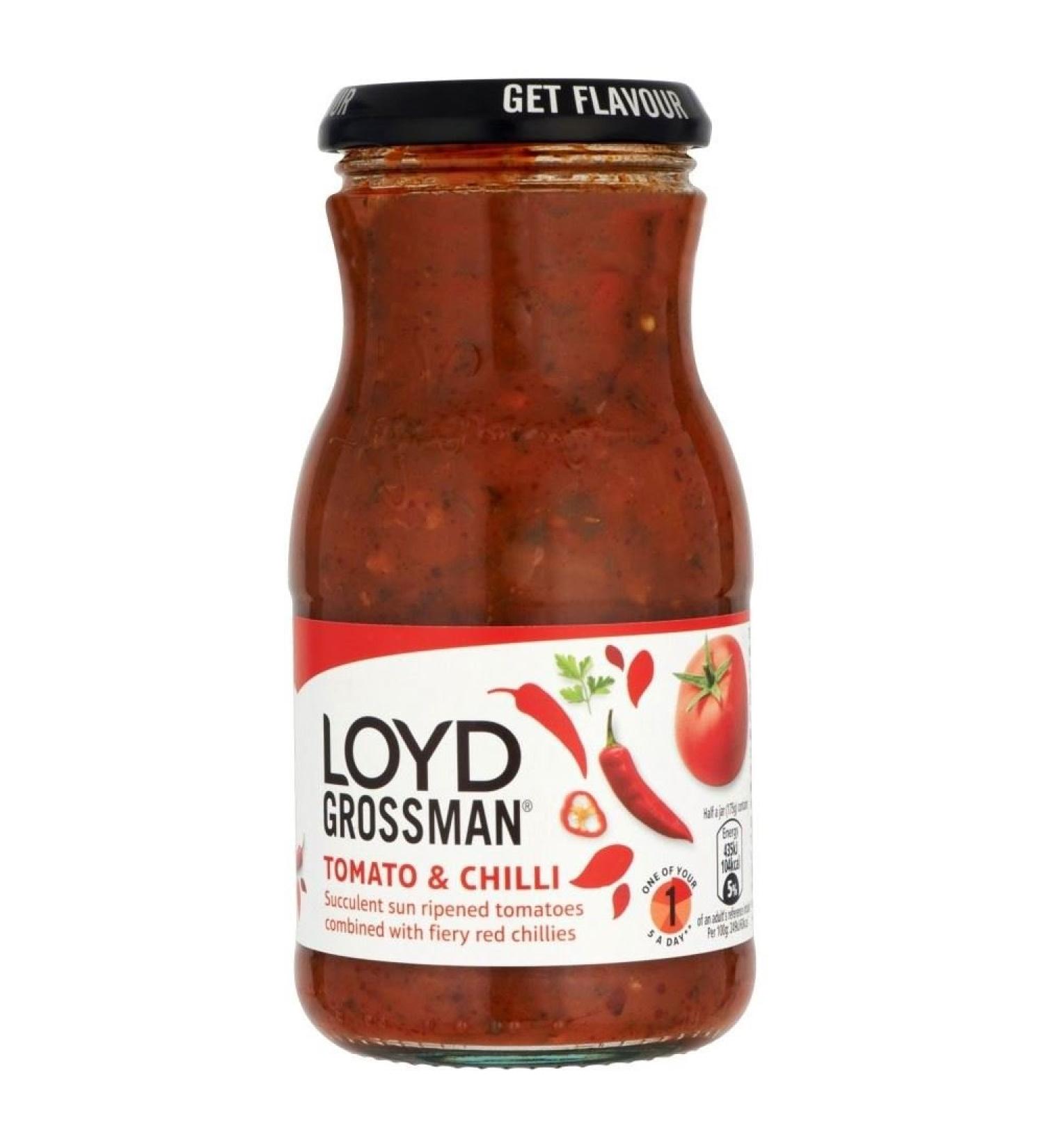 Loyd Grossman Pasta Sauce - Tomato & Chilli (350g)