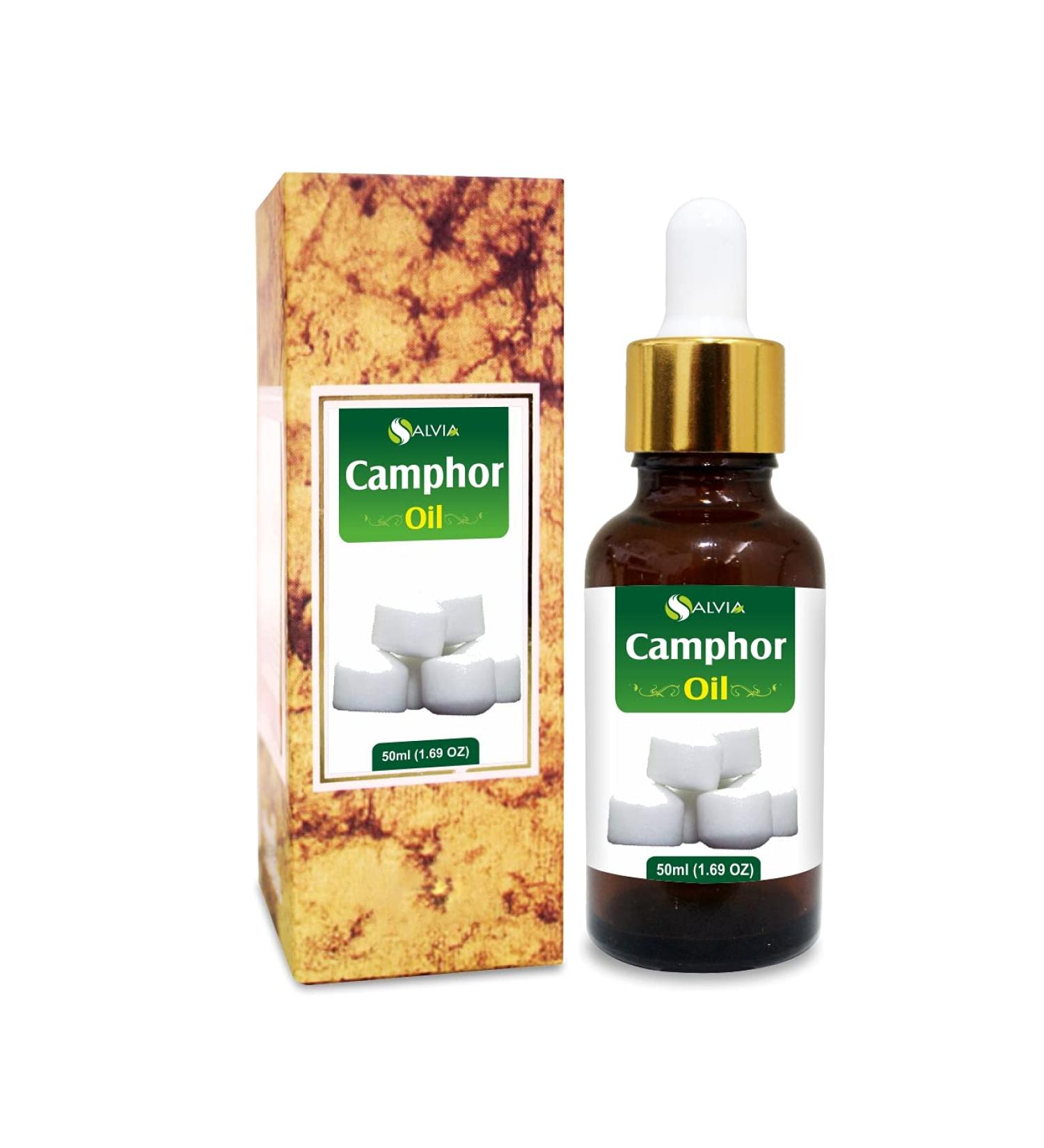 Salvia Camphor Oil (Cinnamonutn camphora) 100% Natural Pure Undiluted Uncut Carrier Oil 50ml with Dropper Camphor 50 ml (Pack of 1) - Buy Online on SooperMarket.com