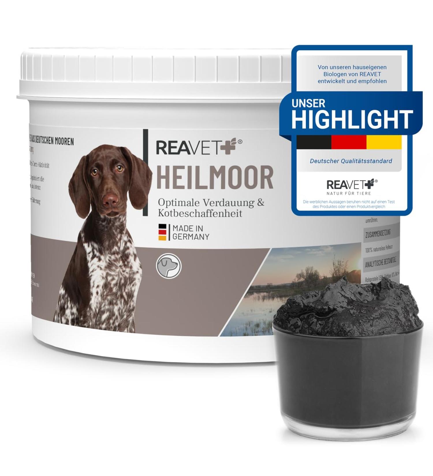 Reavet Heilmoor for Dogs 500g - Natural Healing Earth Optimizes Digestion & Immune System - Buy Online on SooperMarket.com