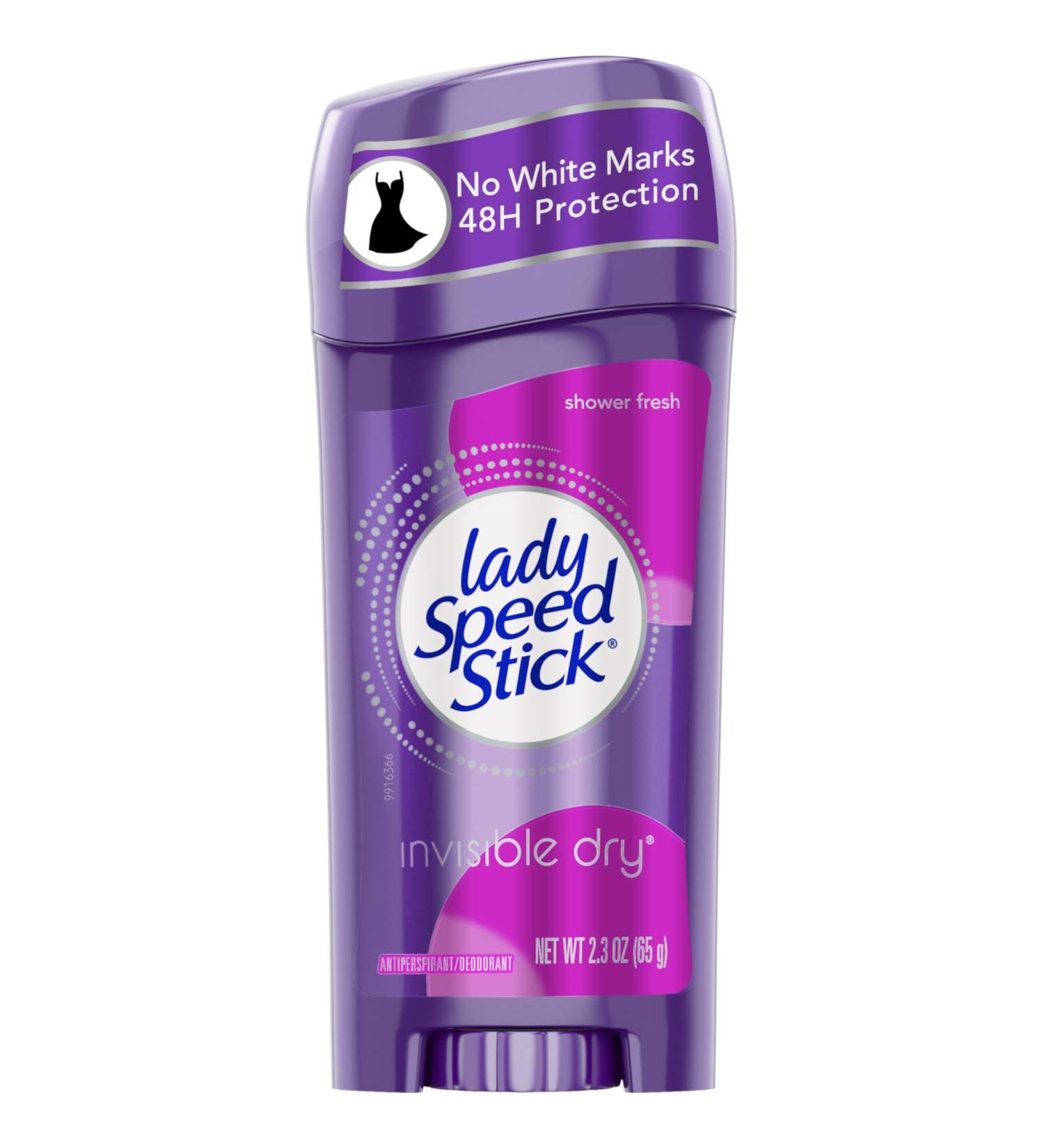 Lady Speed Stick Invisible Dry Antiperspirant & Deodorant Shower Fresh - 2.3 oz - 3 Pack | Best International Shipping - Buy Online on SooperMarket.com