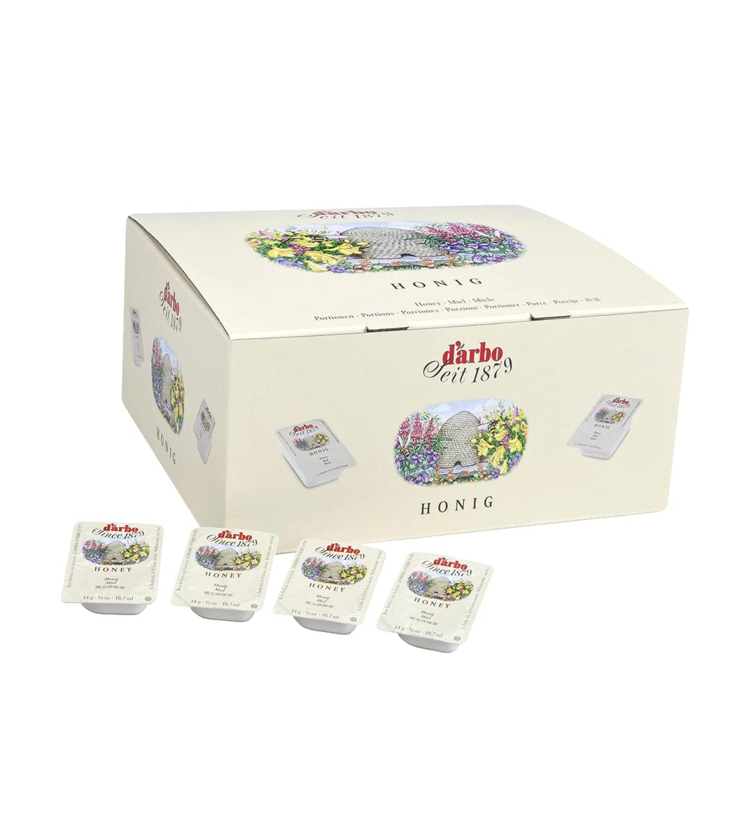 D'Arbo Honey Individually Portioned Packets Spread Natural Ingredients Gluten Free 140 Units 10.7ml Per Unit