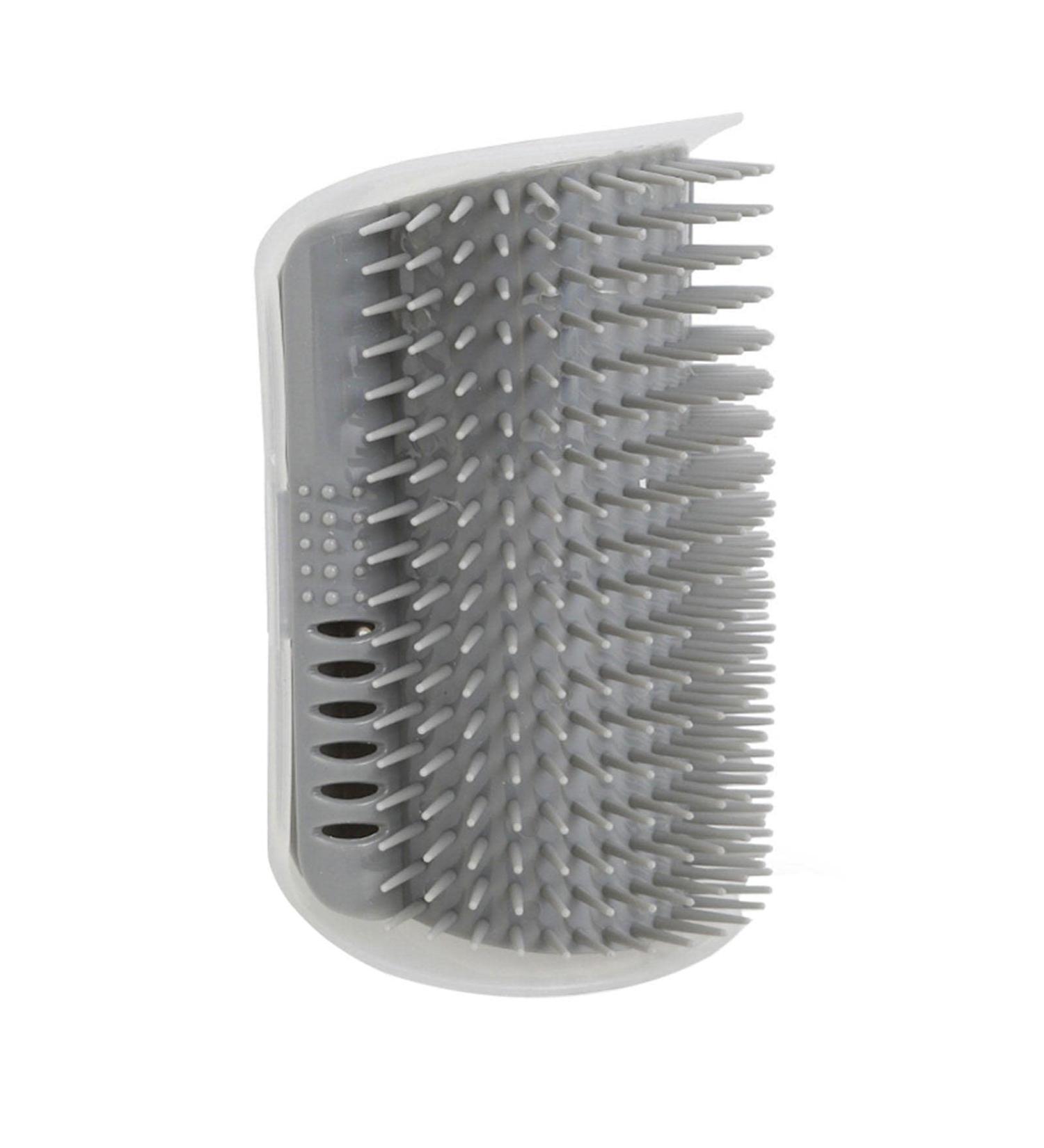 certainoly Cat Self Groomer - Soft Cat Grooming Brush - Soft Wall Corner Scratcher Massage Combs Grooming Brush Tool for Kitten Puppy with Long or Short Gray - Buy Online on SooperMarket.com
