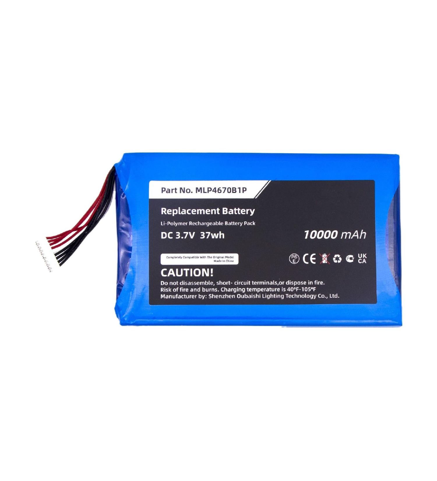 Replacement Battery for Autel Maxisys MS906BT MS906TS MS906S - 10000mAh Fits MLP4670B1P | International Shipping Available - Buy Online on SooperMarket.com
