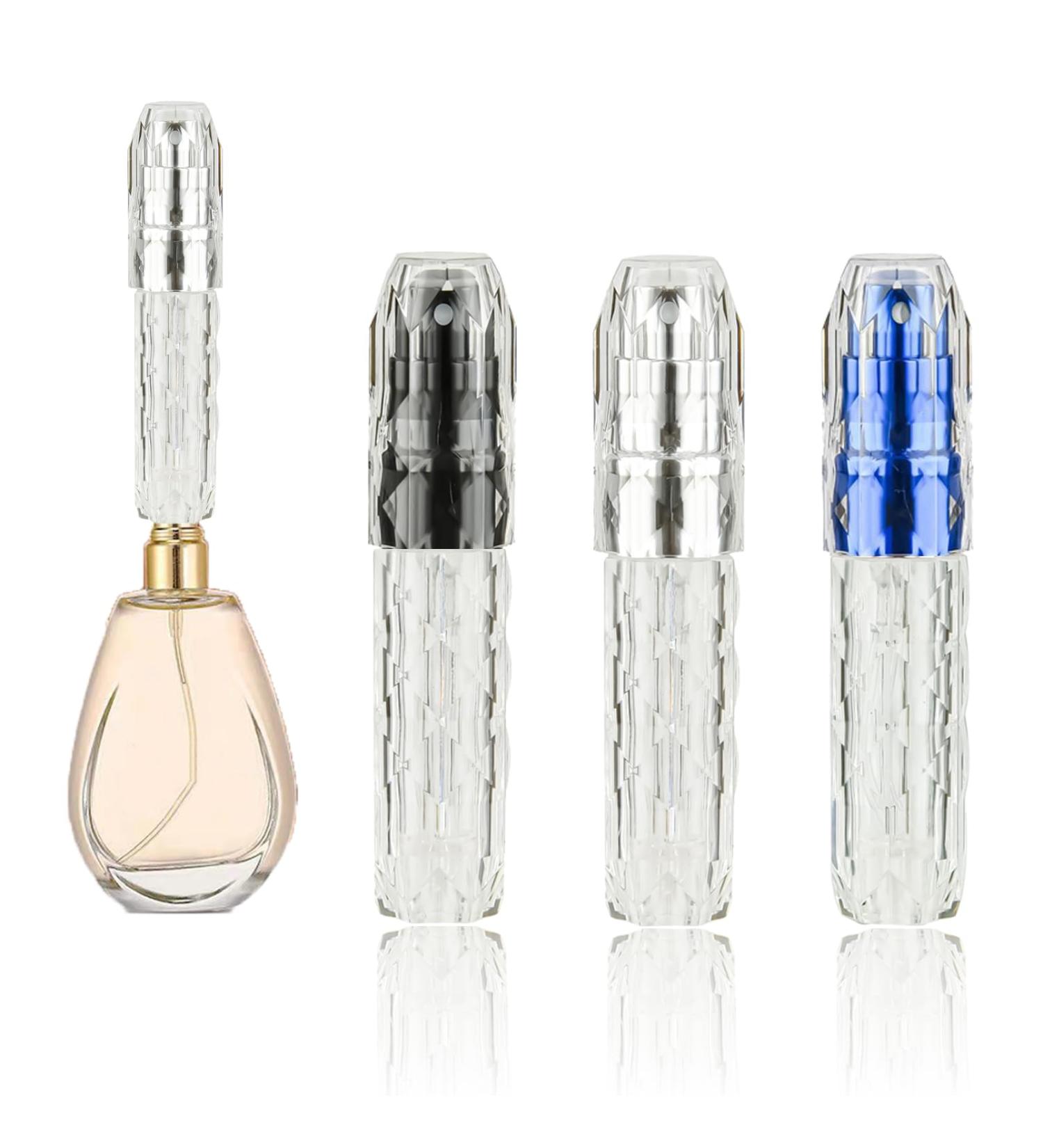 5ml Perfume Atomisers Refillable Perfume Travel Bottle Travel Perfume Atomiser Refillable for Women and Men Mini Perfume Refill Bottle for Travel Business Trip Outdoor Activities-Black/Silver/Blue - Buy Online on SooperMarket.com