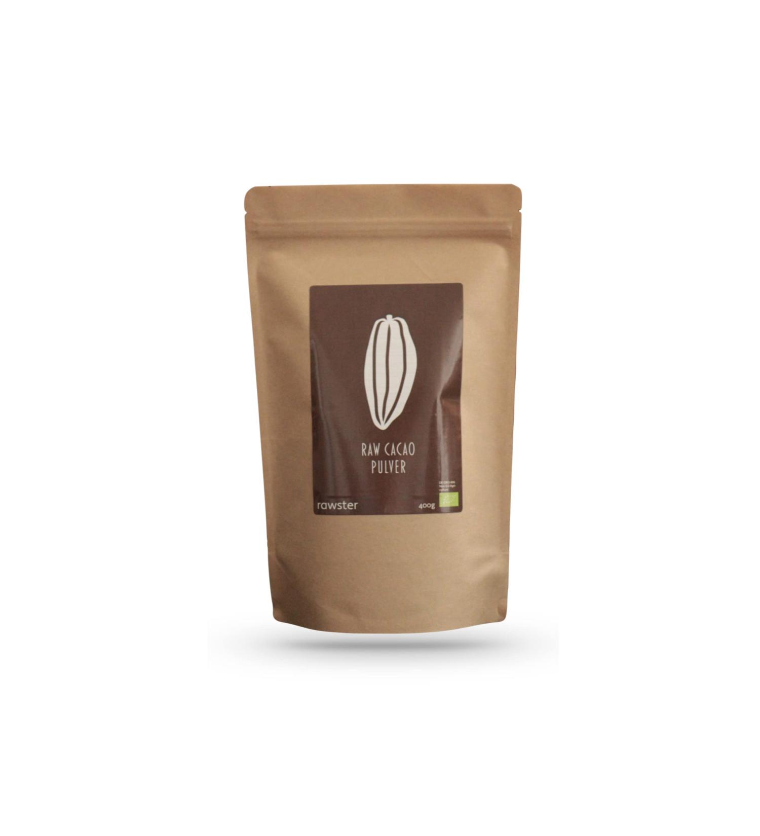 Buy Organic Raw Cocoa Powder 400g from Peru | 100% Natural Unsweetened Cacao | Rawster - Premium Quality - Buy Online on SooperMarket.com