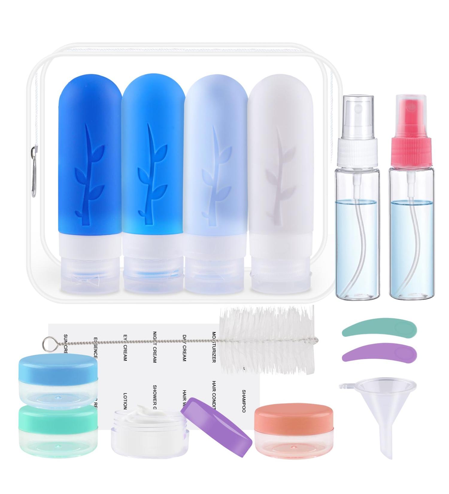 Travel Bottles Set - 16 Silicone BPA-Free 90ml Bottles for Easy Travel Packing - Buy Online on SooperMarket.com