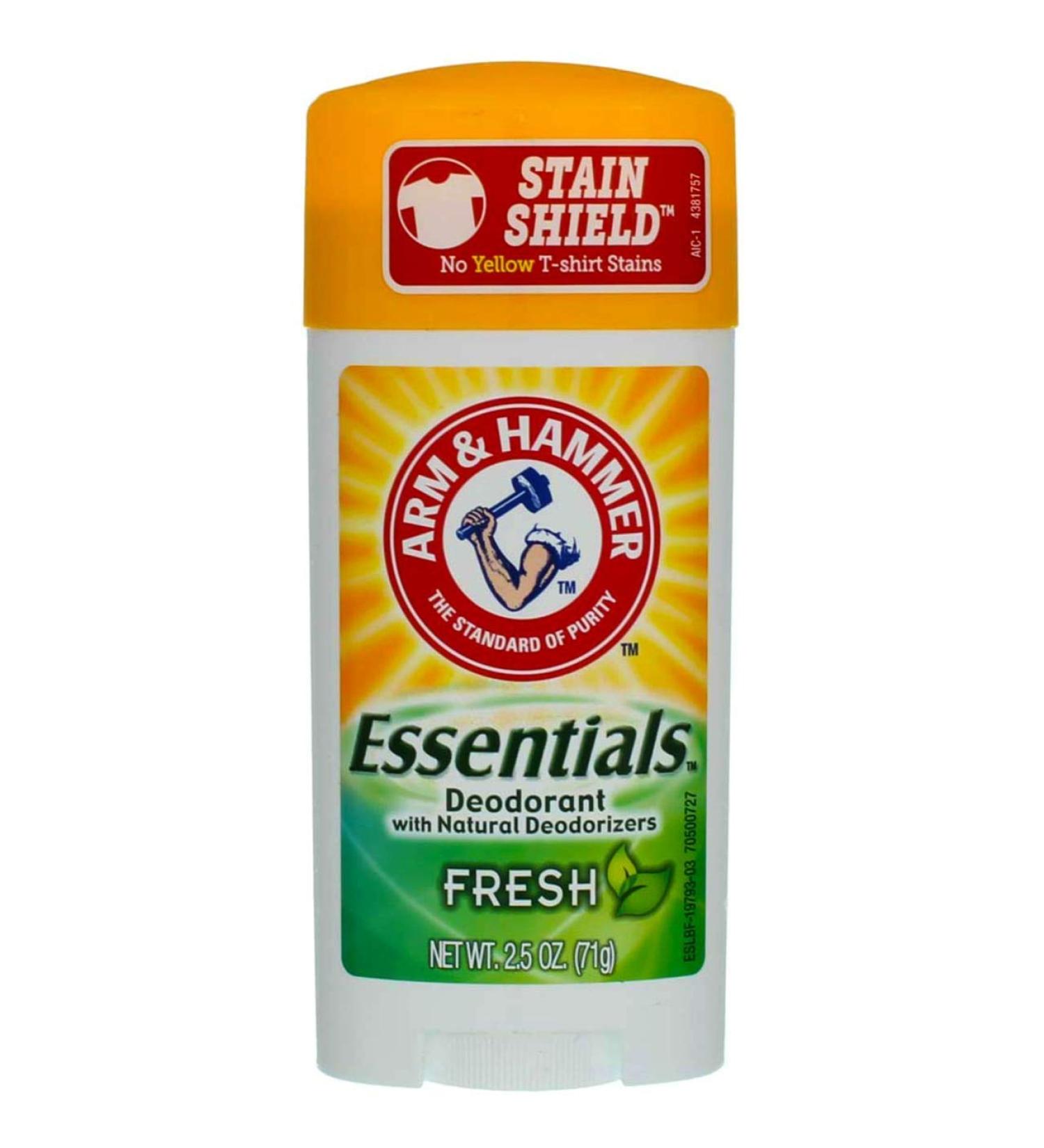 ARM & HAMMER Essentials Natural Deodorant Fresh 2.50 oz - Pack of 7 | Long-Lasting Odor Protection - Buy Online on SooperMarket.com