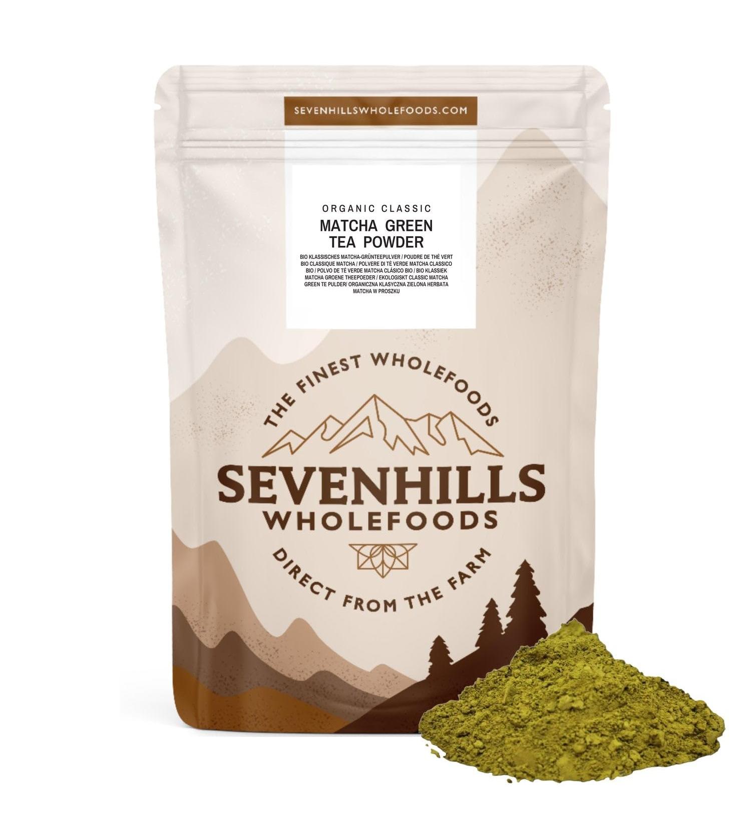 Sevenhills Wholefoods Organic Japanese Matcha Tea Powder 100g - Premium Quality Green Tea Superfood - Pack of 1 - Buy Online on SooperMarket.com