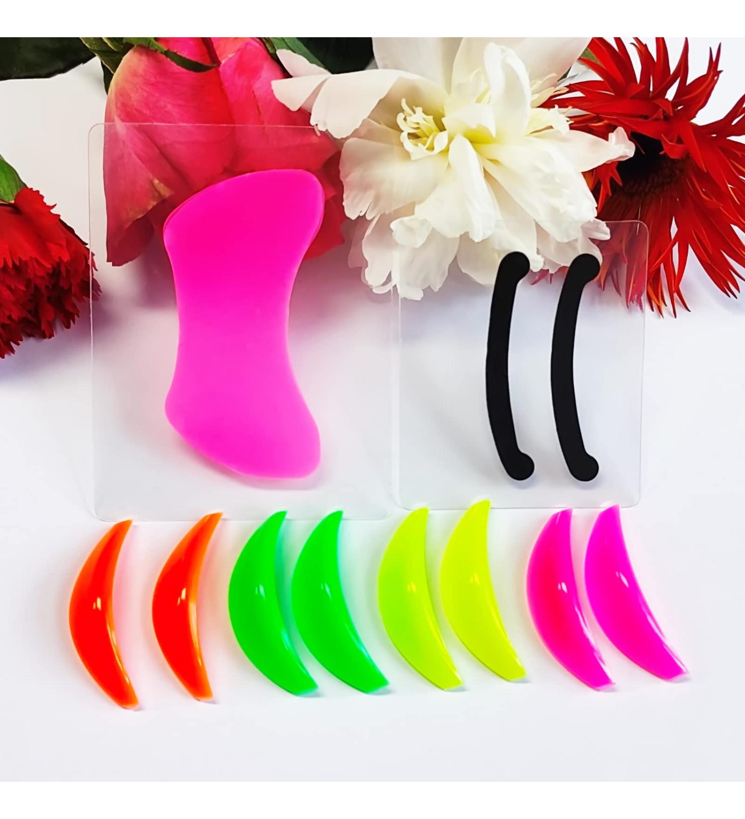 PERMANIA Lash Lift Rods Rainbow Soft Silicone Pads L Curls for Eyelash Perm Kit 3 in 1 with Eyelash Lifting Ribbon & Reusable Eye Patches for Different Eye Shapes - Buy Online on SooperMarket.com