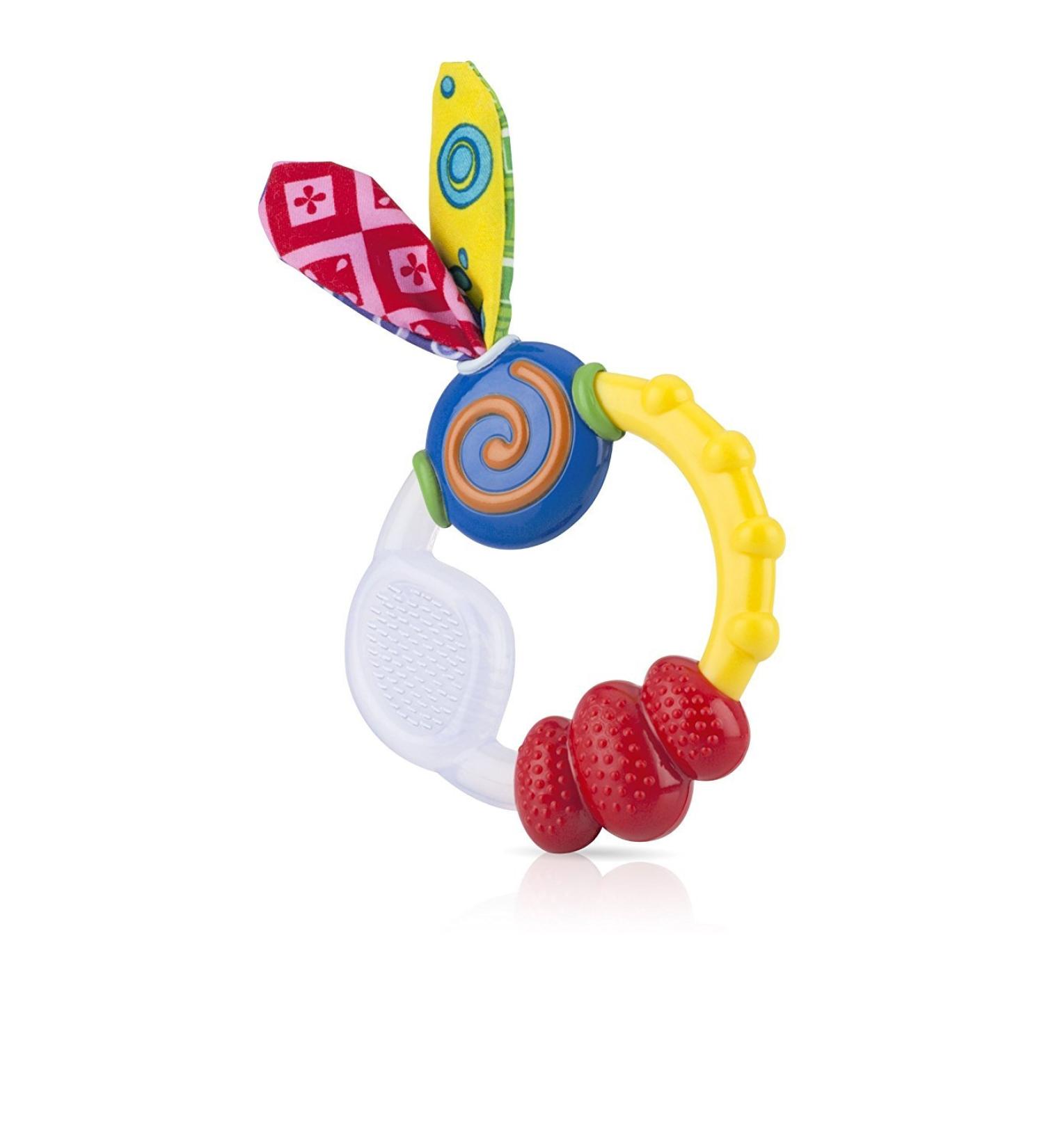 N by 006328 Multi-Colored Bite Ring - Ideal Teething Toy for Infants | International Shipping Available - Buy Online on SooperMarket.com