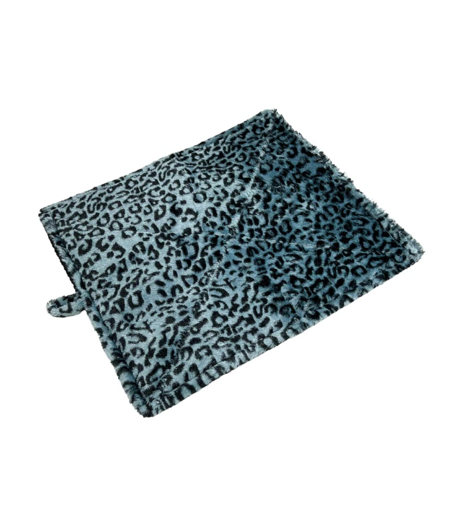 Quality Thermal Cat Mat with Free Toy - Self Heating Warming Bed (1-4 mats) - Gray Leopard Design - Buy Online on SooperMarket.com