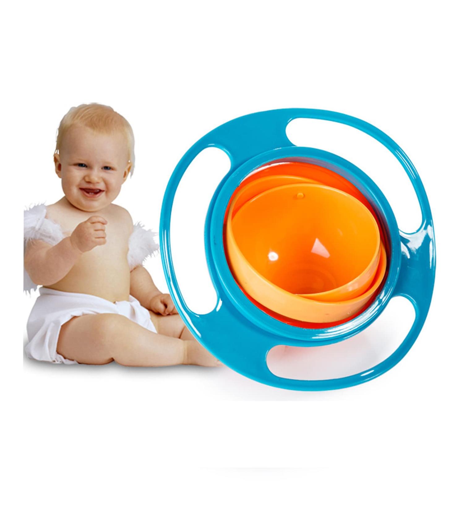 Tianlong Universal Gyro Bowl - Unspillable Snack Toddler Bowl for Babies and Kids - 360 Degrees Rotation Anti Spill Design - Buy Online on SooperMarket.com