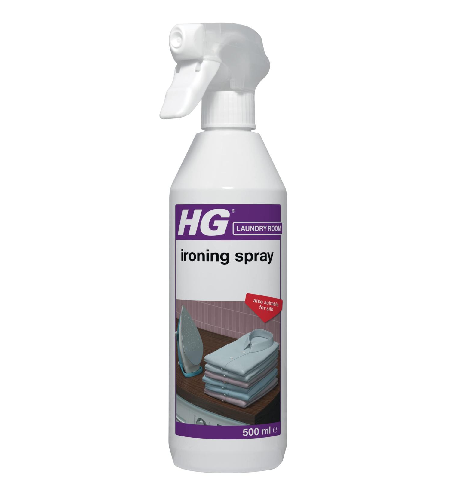 HG Ironing Spray 500ml - Creaseless Ironing and Wrinkle Release Solution for All Fabrics - Fresh Fragrance - Easy Ironing and Pressing - 461050106 - Buy Online on SooperMarket.com