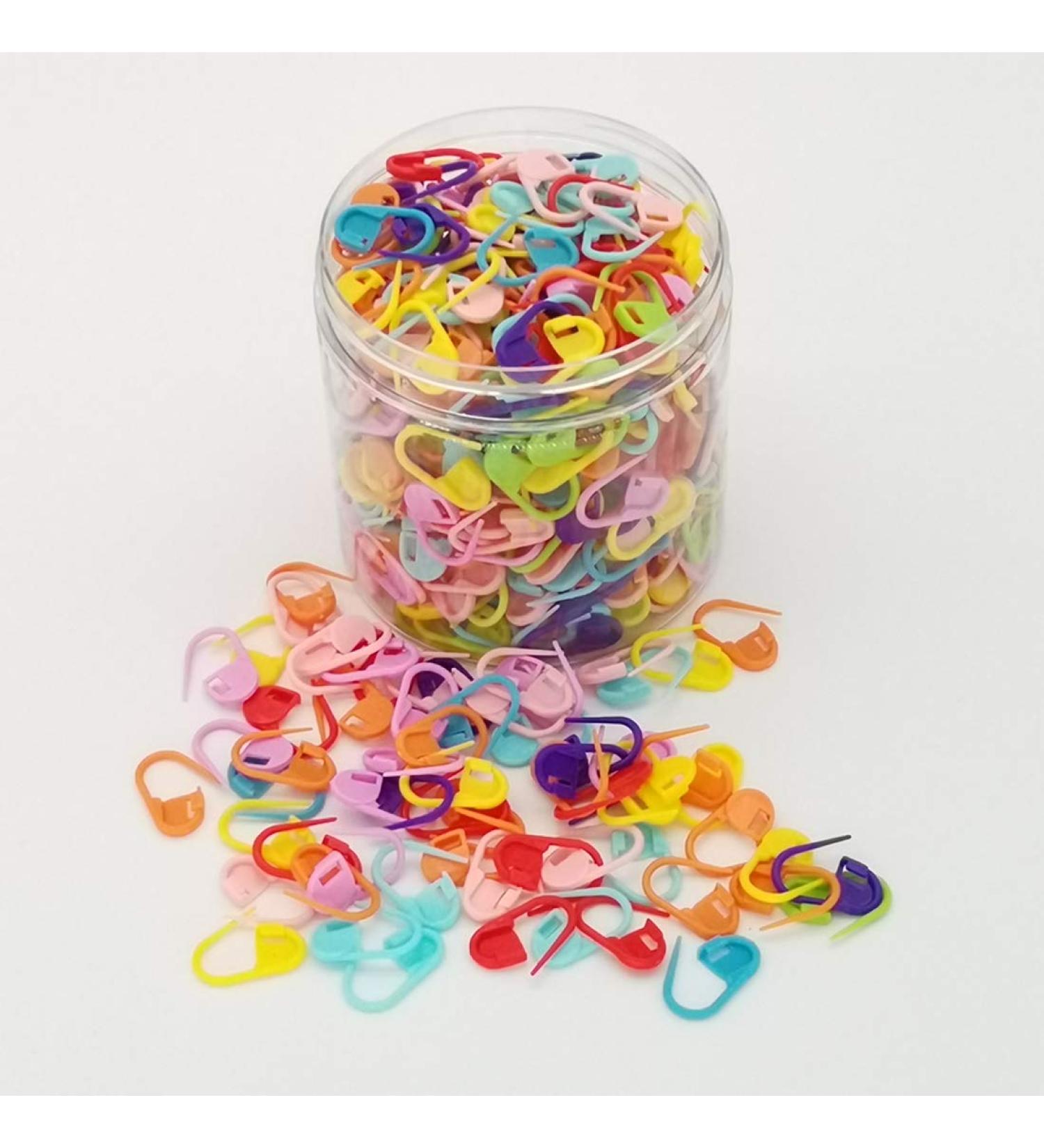 500pcs Assorted Colors Safety Pins & Locking Stitch Markers Set for Knitting and Crochet - Buy Online on SooperMarket.com