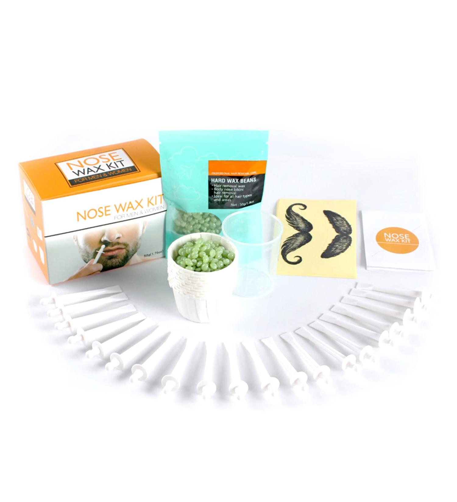 Chseo Original Nose Wax Kit - 20 Wax Sticks for Men & Women | Hair Removal Mustache Protectors User Manual | #61 Nose Hair Wax Kit - Buy Online on SooperMarket.com