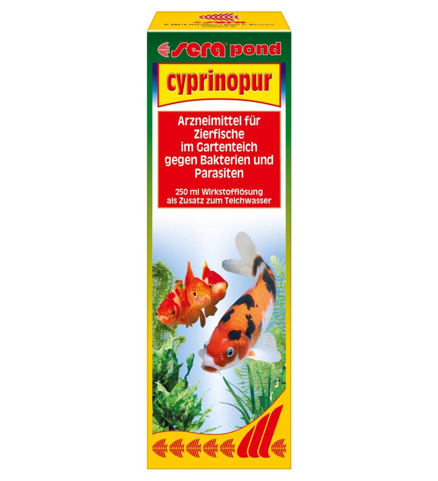 Buy Sera Pond Cyprinopur 250ml - Effective Medicine for Common Pond Diseases - Fast International Shipping - Buy Online on SooperMarket.com
