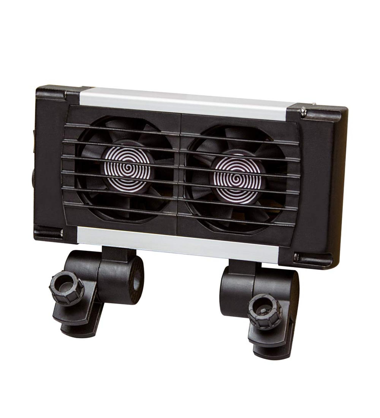 Hobby Aqua Cooler V2 - Dual Fan Black | International Shipping Available - Cooling Solution for Enthusiasts - Buy Online on SooperMarket.com