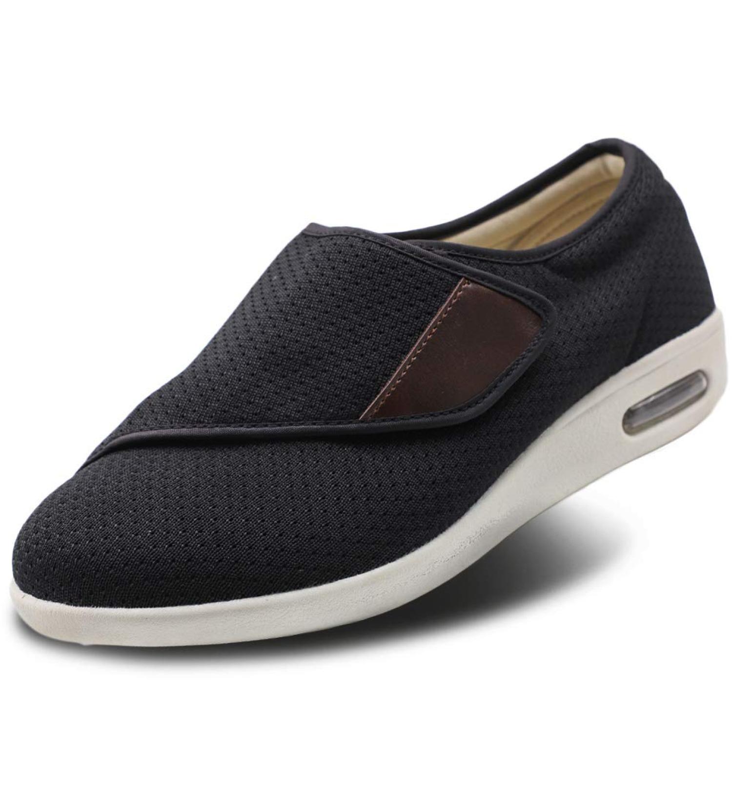 MEJORMEN Men's Diabetic Shoes - Extra Wide Adjustable Closure Sneakers for Swollen Feet - Size 10.5 Black - Buy Online on SooperMarket.com