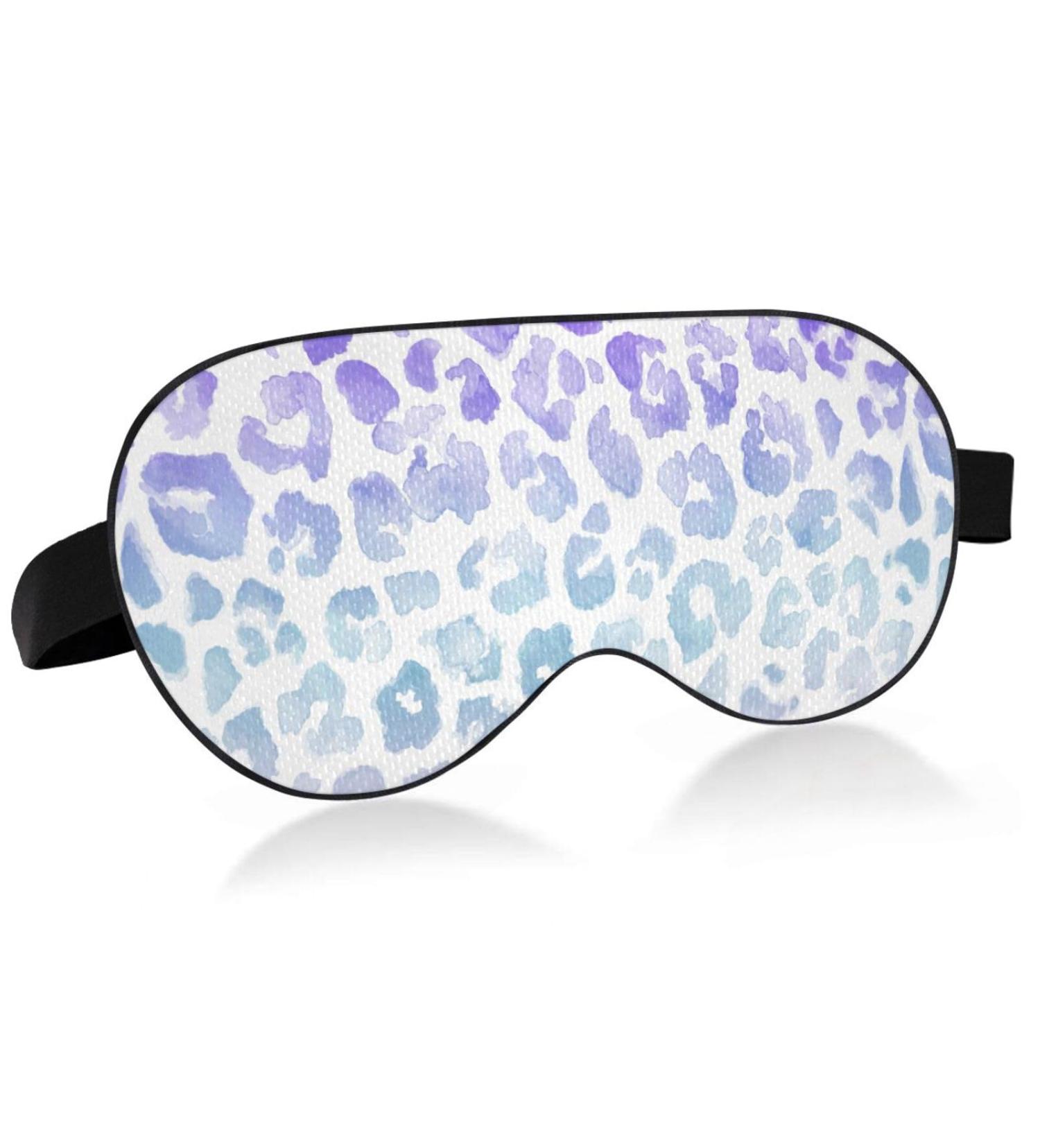 Haskirky Light Blocking Eye Mask - Breathable & Adjustable for Men and Women | Ideal for Travel, Yoga, Meditation, and Deep Sleep | Gradient Leopard Design - Buy Online on SooperMarket.com