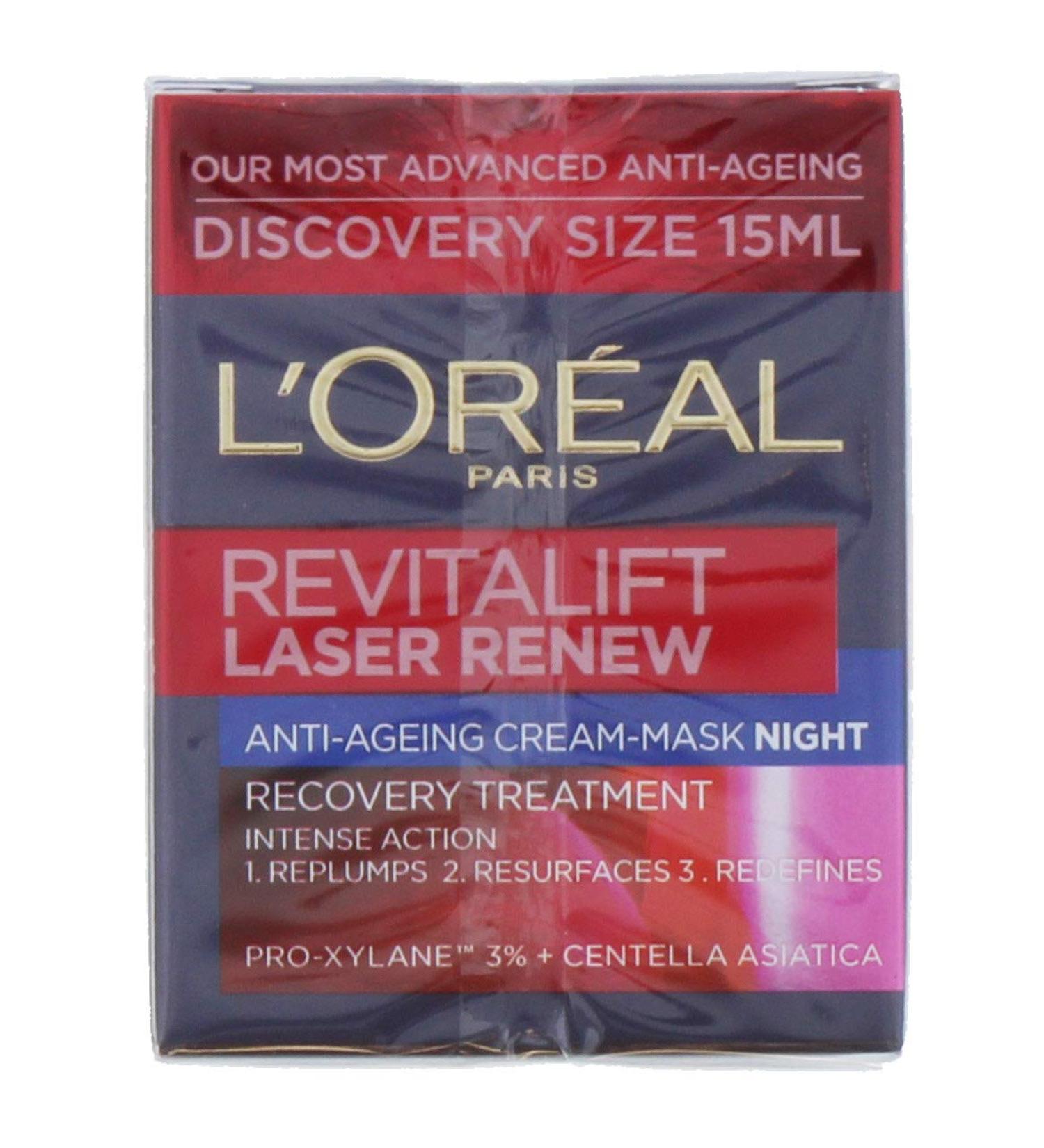 L'Oreal Revitalift Laser Renew Anti-aging Revolumizing Cream Mask 15ml Night