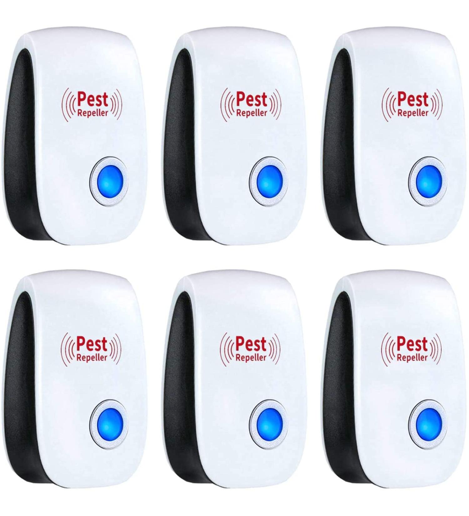 Ultrasonic Plug in Pest Repellent - Non-Toxic Pest Control for Home, Office, Warehouse, Hotel - Humans and Pets Safe (6 Packs) - Buy Online on SooperMarket.com