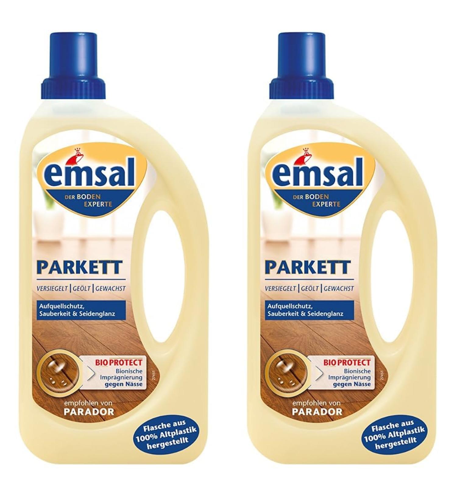 Emsal Parquet Floor Care - 1L (Pack of 2) - Premium Parquet Cleaner for Gleaming Floors - Buy Online on SooperMarket.com