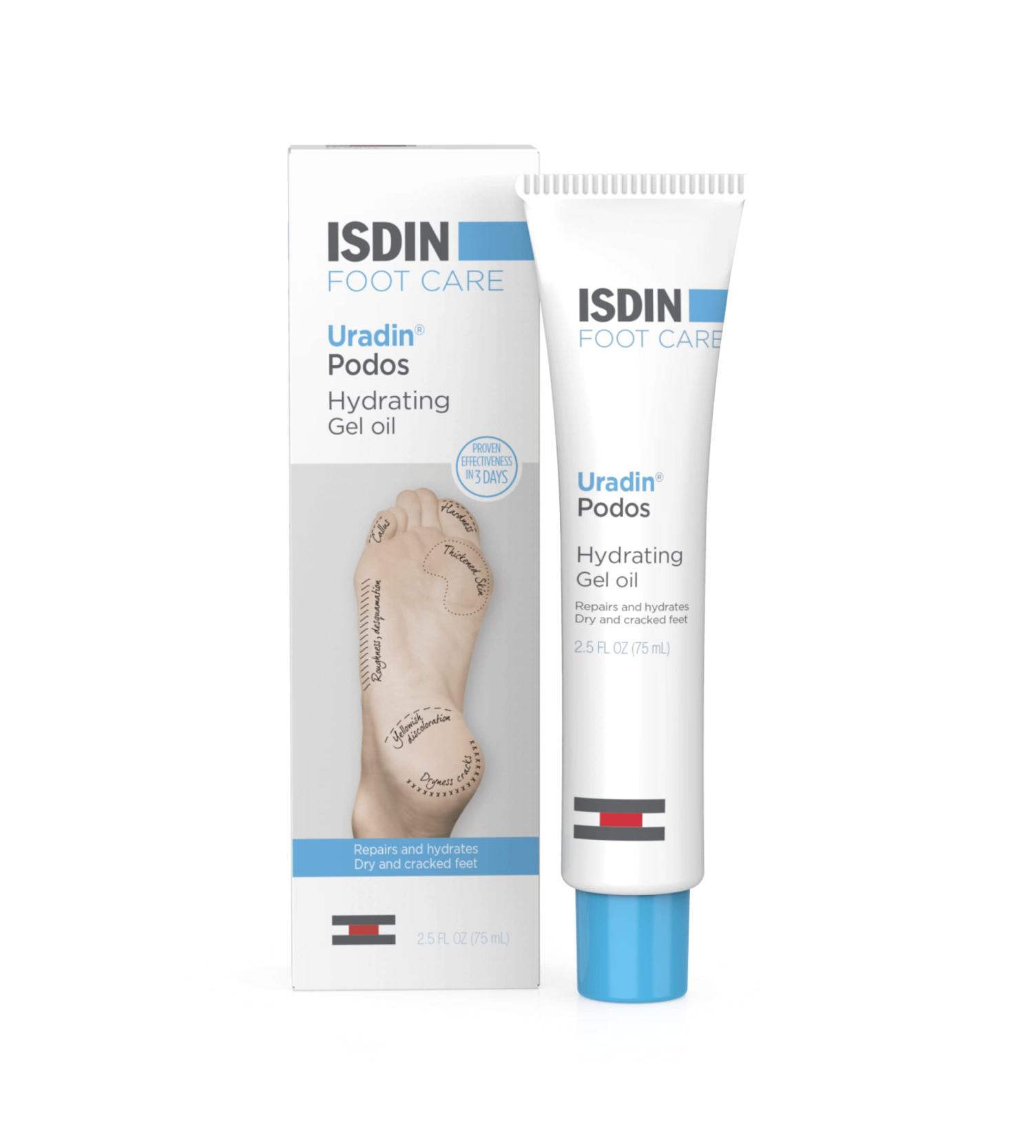 ISDIN Uradin Podos Gel Oil 10% Urea Foot Care Cream - 2.5 Fl Oz - Buy Online on SooperMarket.com