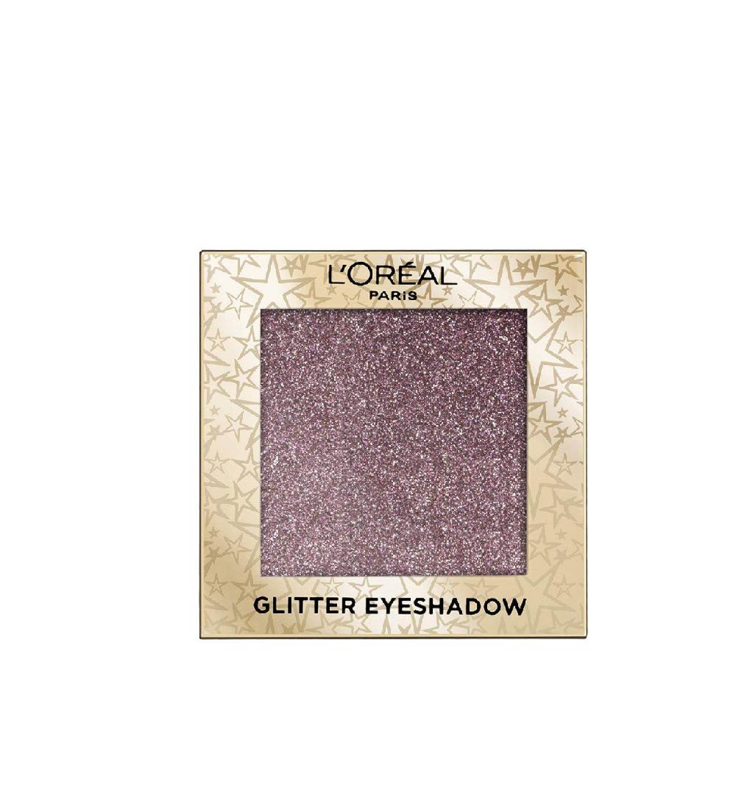 L'Or al Paris Limited Edition Glitter Eyeshadow 02 Purple Lights | Starlight in Paris Christmas | 1 Pack - Buy Online on SooperMarket.com