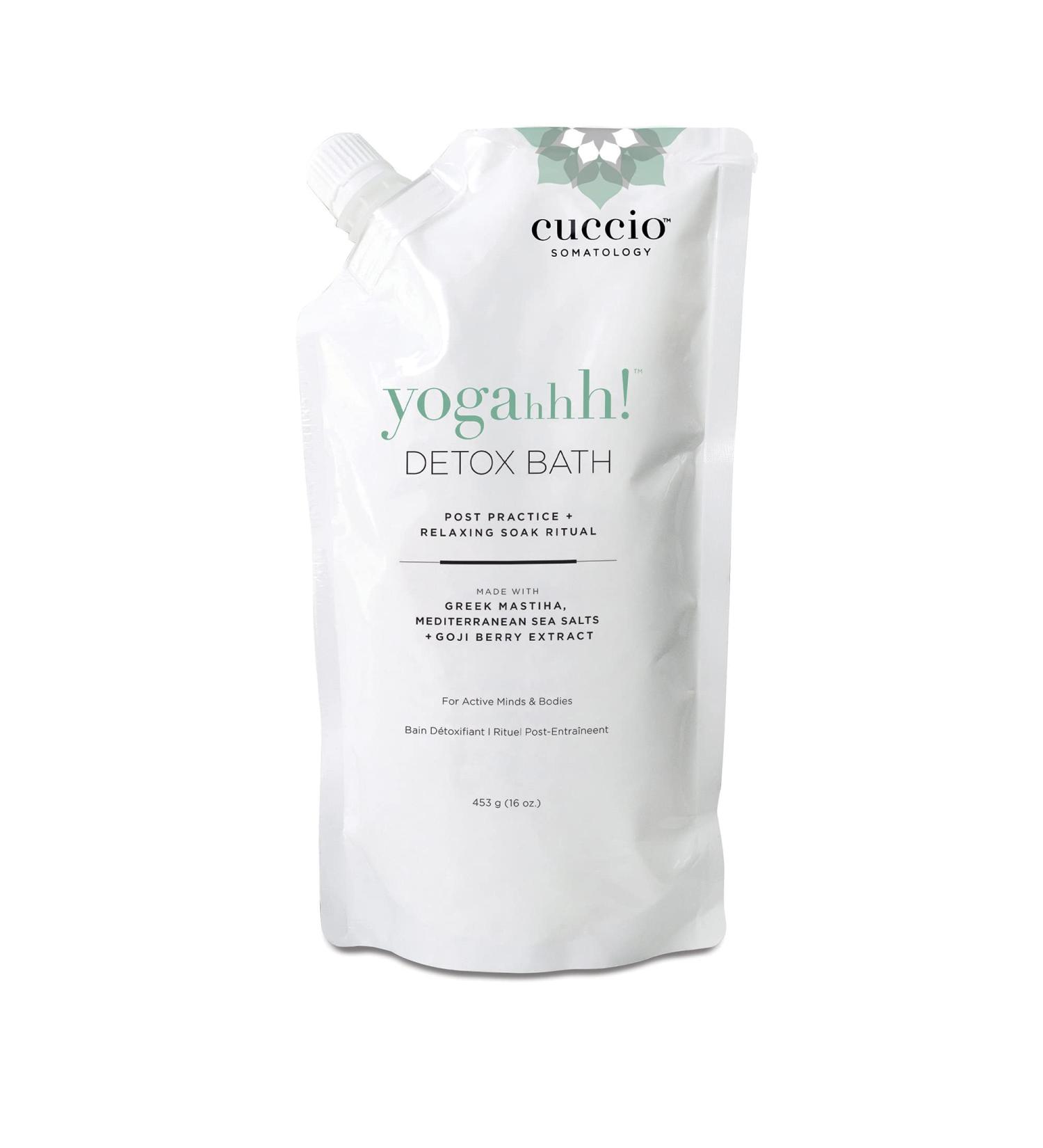 Cuccio Somatology Yogahhh! Detox Bath 16 oz - Post-Workout Relaxation & Stress Relief with Epsom Salts, Goji Berries, and Eucalyptus - Buy Online on SooperMarket.com