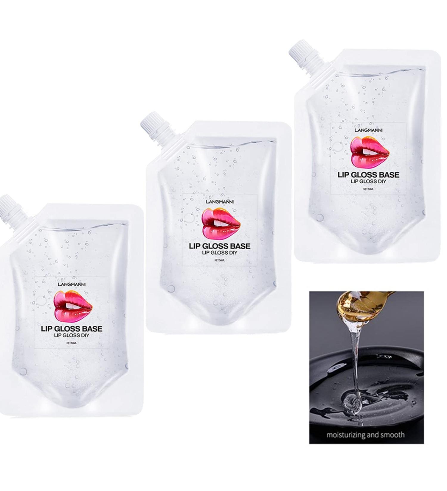 Buy Lip Gloss Base 150ML - Clear Moisturizing Versagel Gel for DIY Lip Gloss & Lipstick | Safe Ingredients - 3 Pack x 50ML - Buy Online on SooperMarket.com
