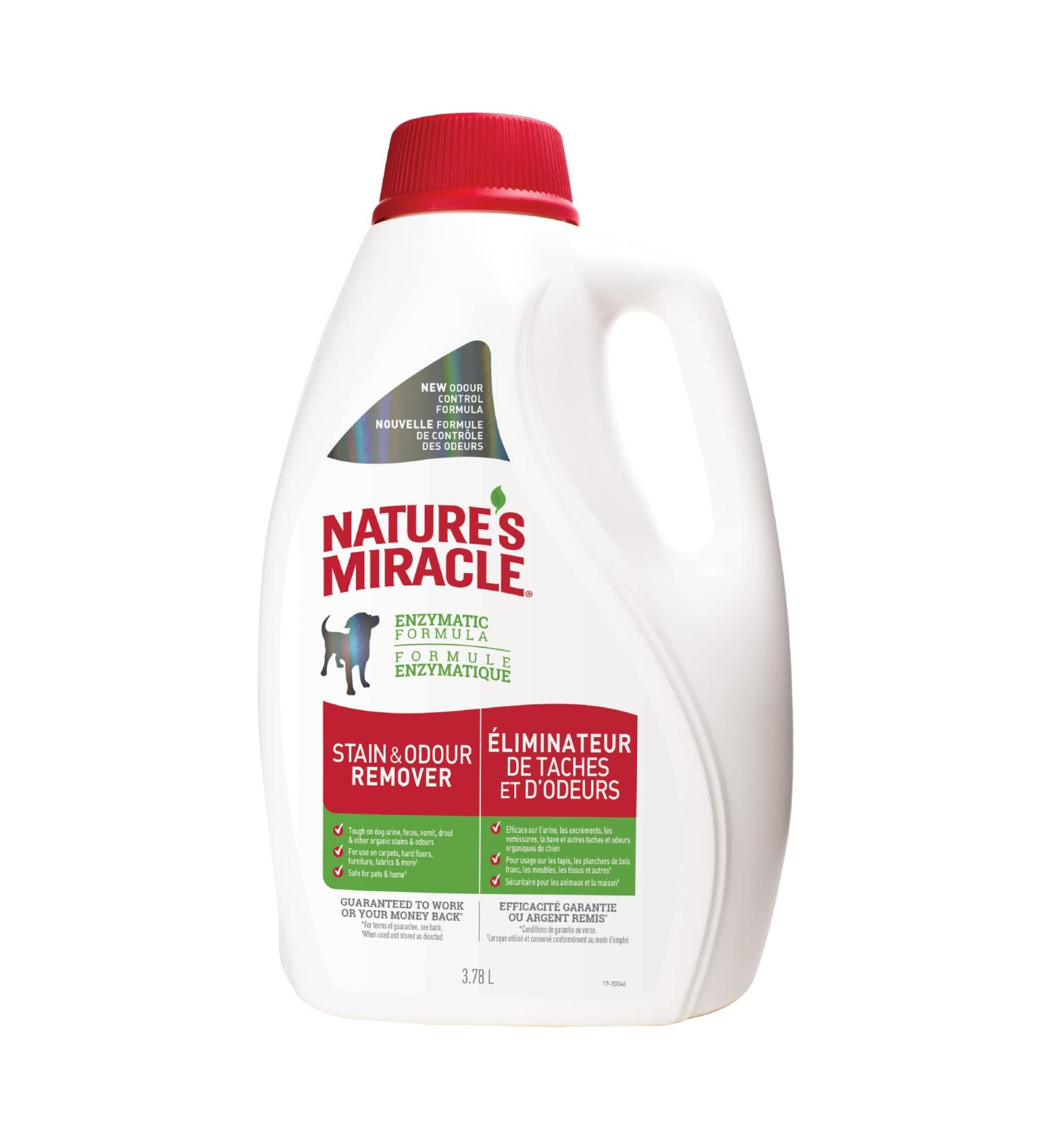 Nature's Miracle Stain & Odor Remover - 128oz Pour 128oz (Pour) Nature's Miracle Stain & Odor Remover - 128oz Pour - Buy Online on SooperMarket.com