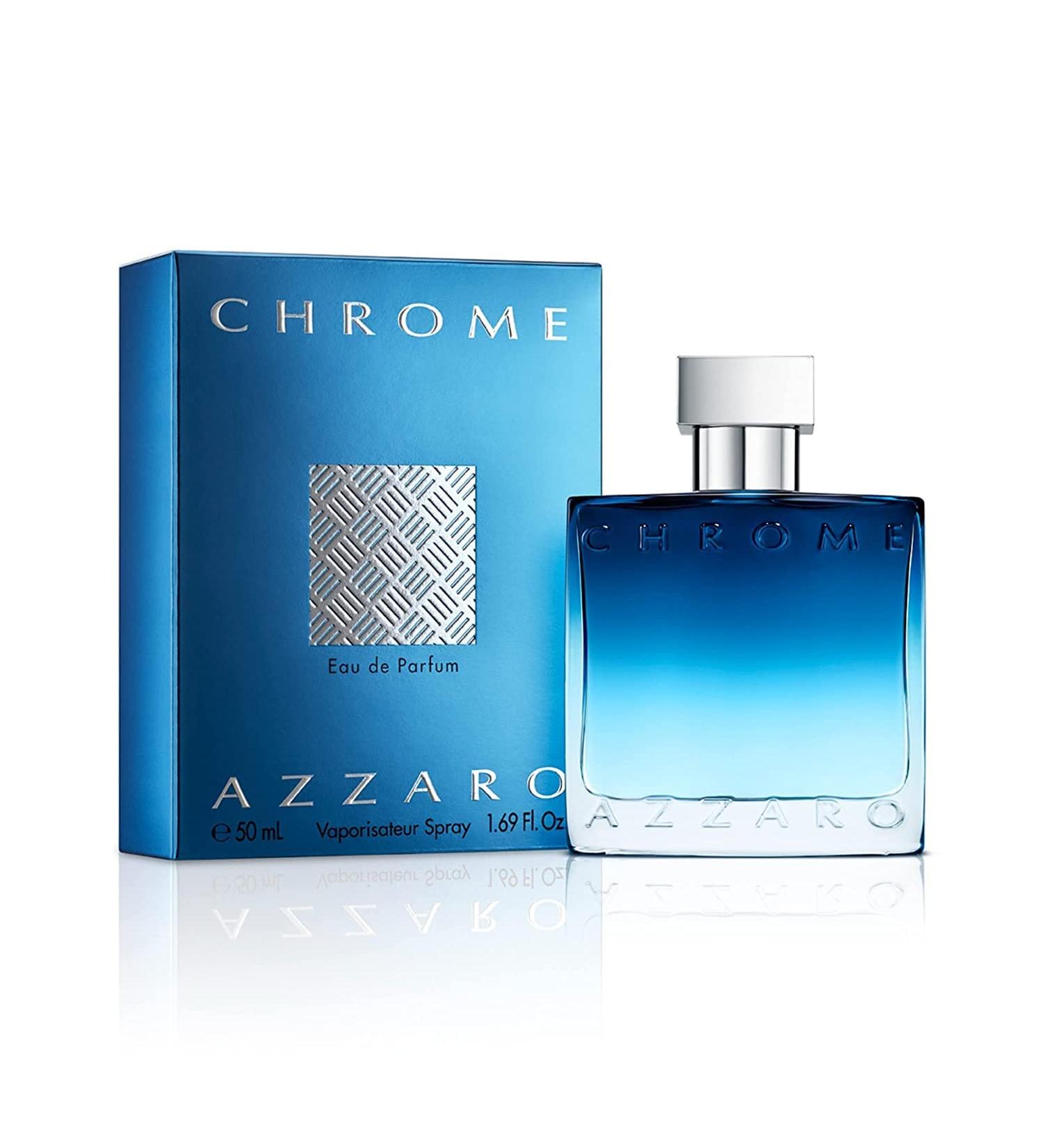 Azzaro Chrome Eau de Parfum - Fresh Aquatic Mens Cologne - Foug re Aromatic & Woody Fragrance - Citrus Notes of Green Mandarin - Lasting Wear - Classic Clean Scent - Luxury Perfumes for Men 1.6 Fl Oz (Pack of 1) - Buy Online on SooperMarket.com