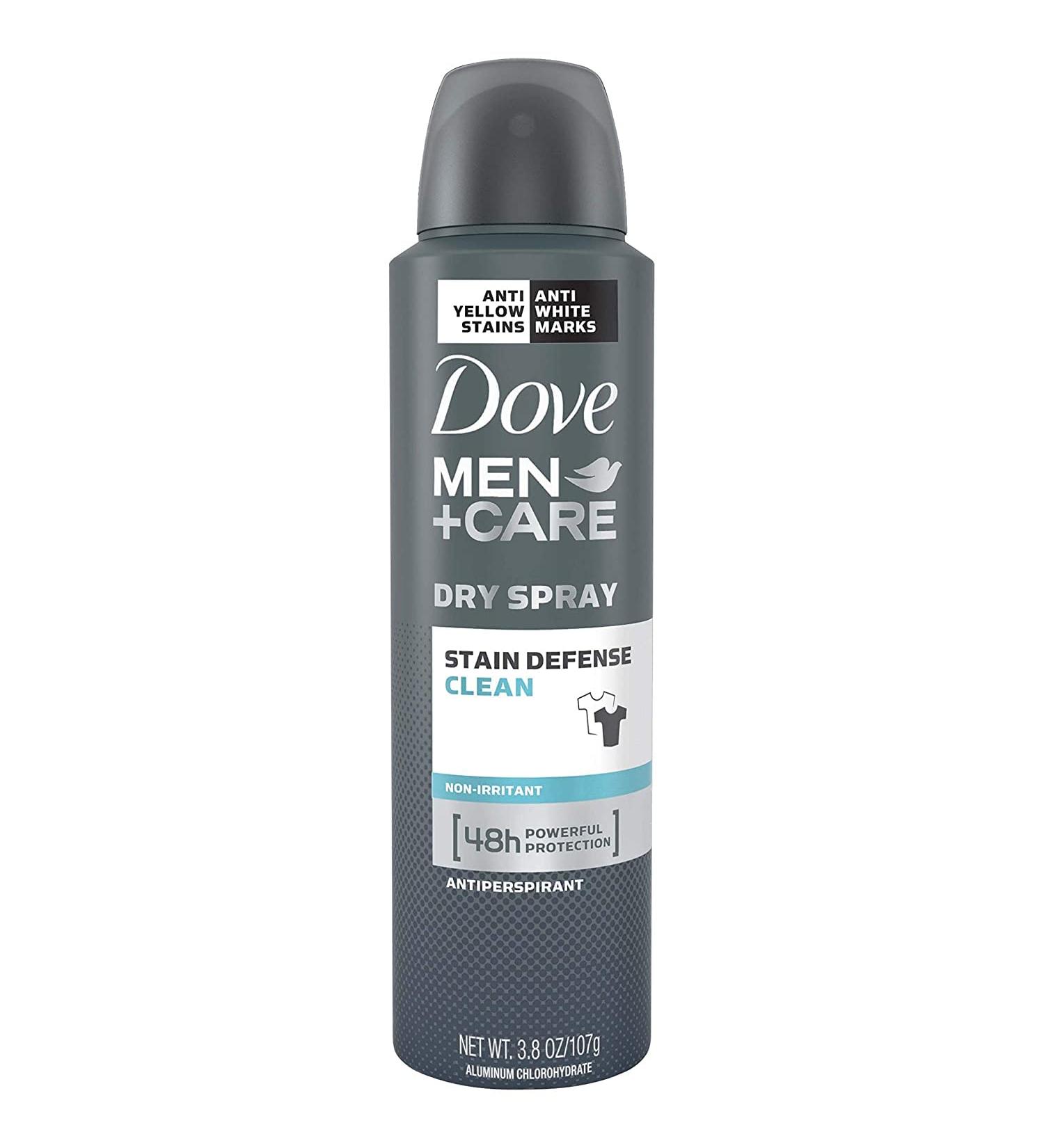 Dove Men+Care Stain Defense Dry Spray Antiperspirant Deodorant - Clean 3.8 oz | Shop Internationally - Buy Online on SooperMarket.com