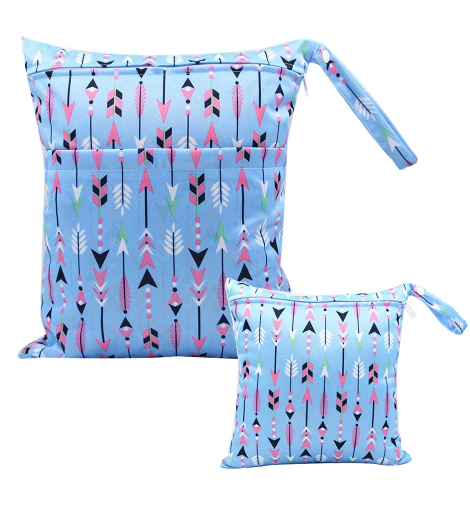 Egurs Diaper Bag Wetbag Set - Large & Medium Arrow Blue | Perfect On-the-Go Solution - Buy Online on SooperMarket.com