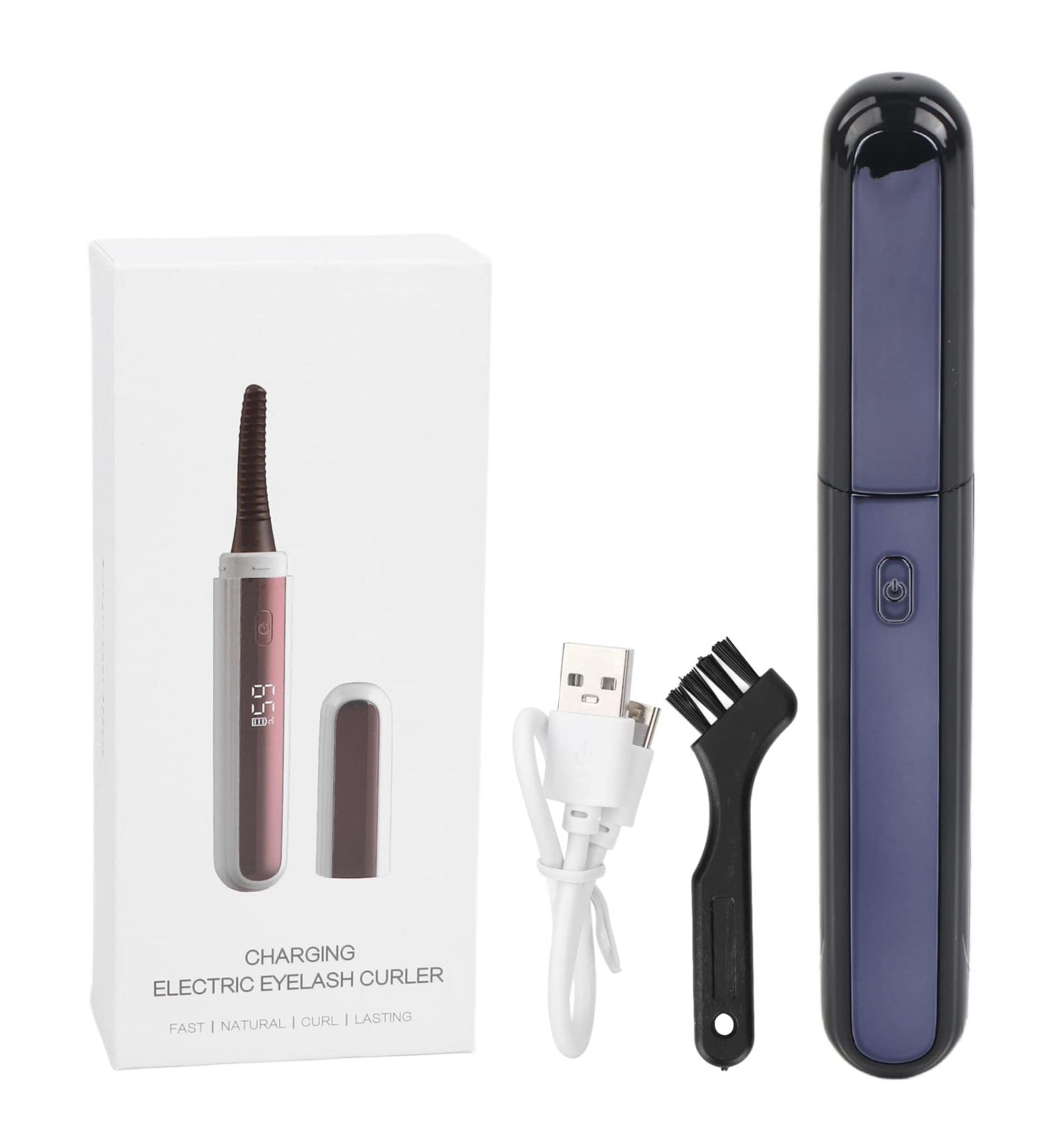 Electric Eyelash Curler - USB Heated Eyelash Clip with LCD Display & 4 Temperature Settings | Perfect for Stunning Long-Lasting Lashes - Women s Beauty Essential - Buy Online on SooperMarket.com
