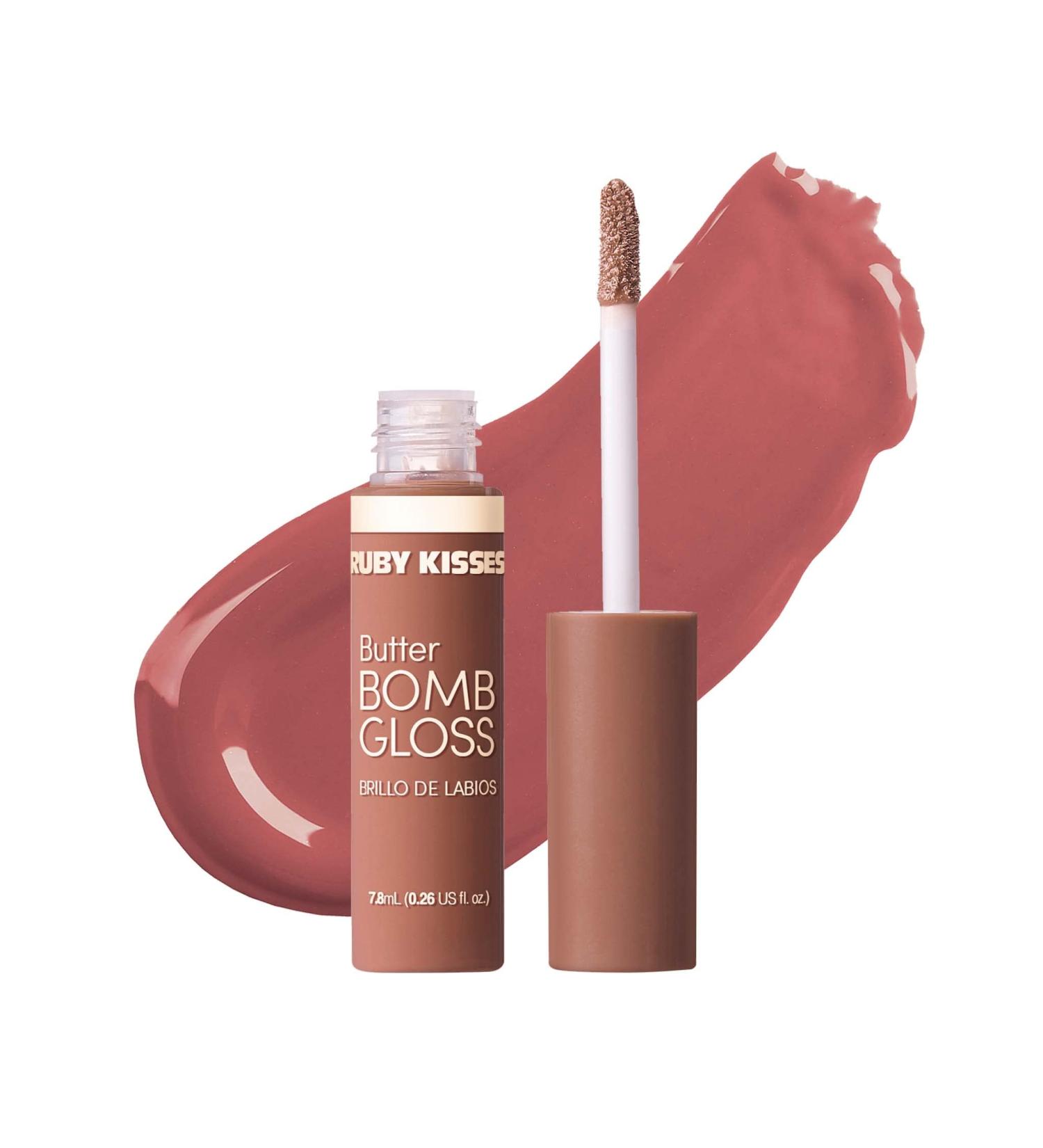 Ruby Kisses Butter Bomb Lip Gloss - Natural Nude (Blind Date) - 7.8mL - Buy Online on SooperMarket.com