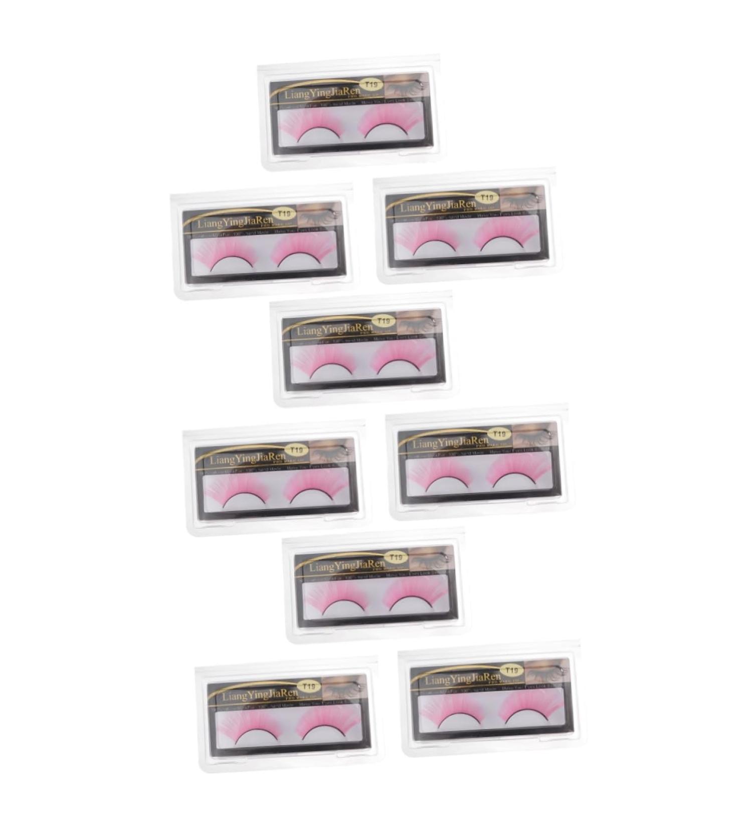 ABOOFAN 9 Pairs Beautiful Halloween Face Eyelashes Halloween Charming Ladies Eyelash Thick Fake Eyelashes Lashes Natural Look Dense Eyelashes Purple Mascara 3d Cosplay Extend - Buy Online on SooperMarket.com