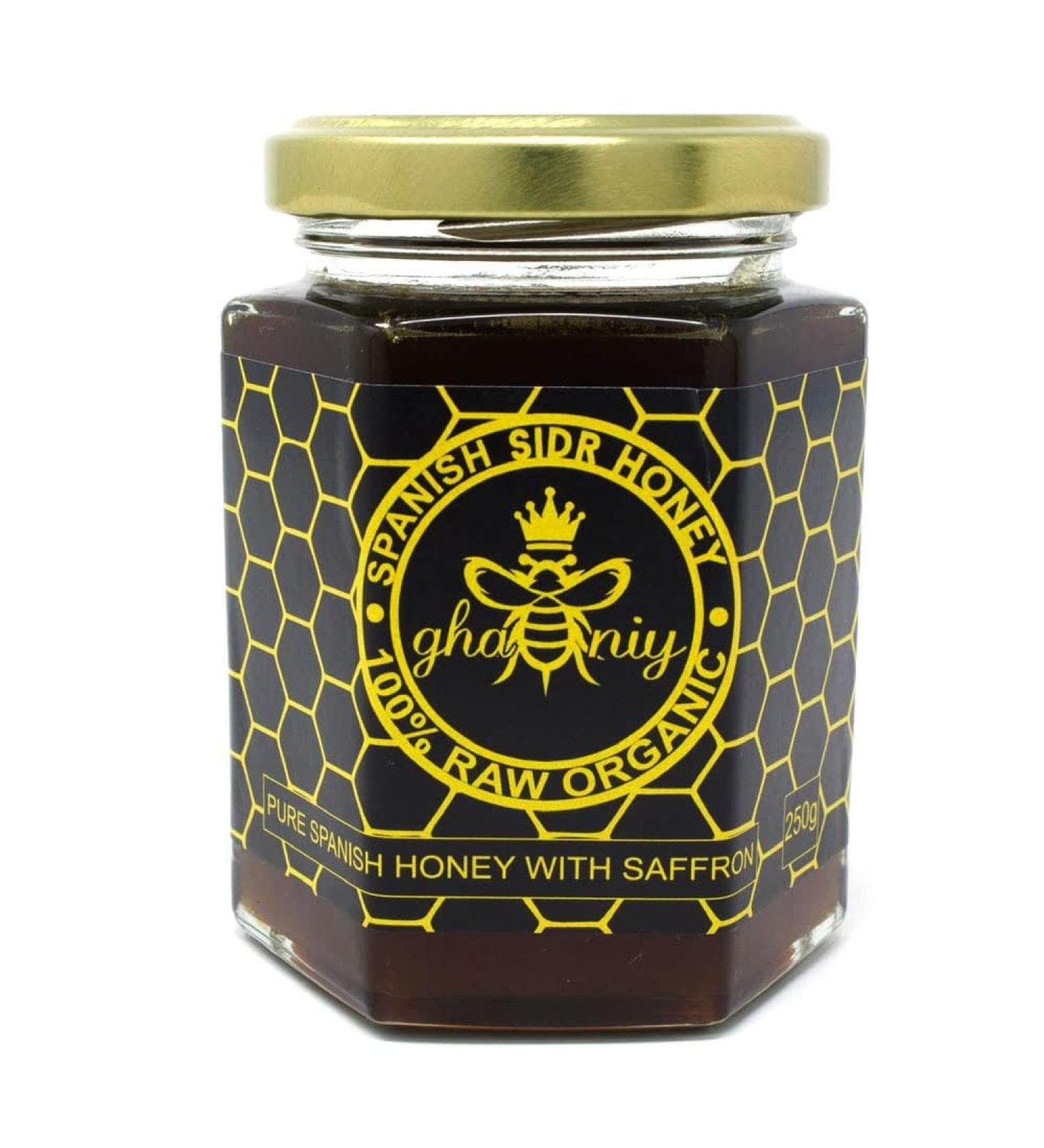 Spanish sidr honey with saffron 250g - Buy Online on SooperMarket.com