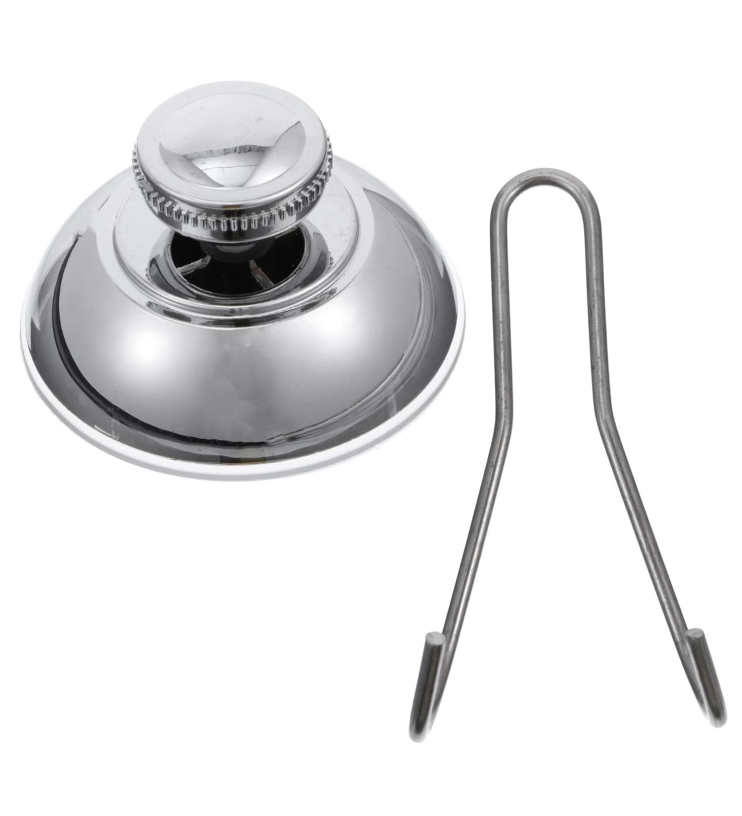 Alipis 1pc Hook up Heavy Duty Coat Hangers Suction Cup Hook Wall Key Hanger Suck Cup Hook Metal Work Towel 7X6CM Silver - Buy Online on SooperMarket.com