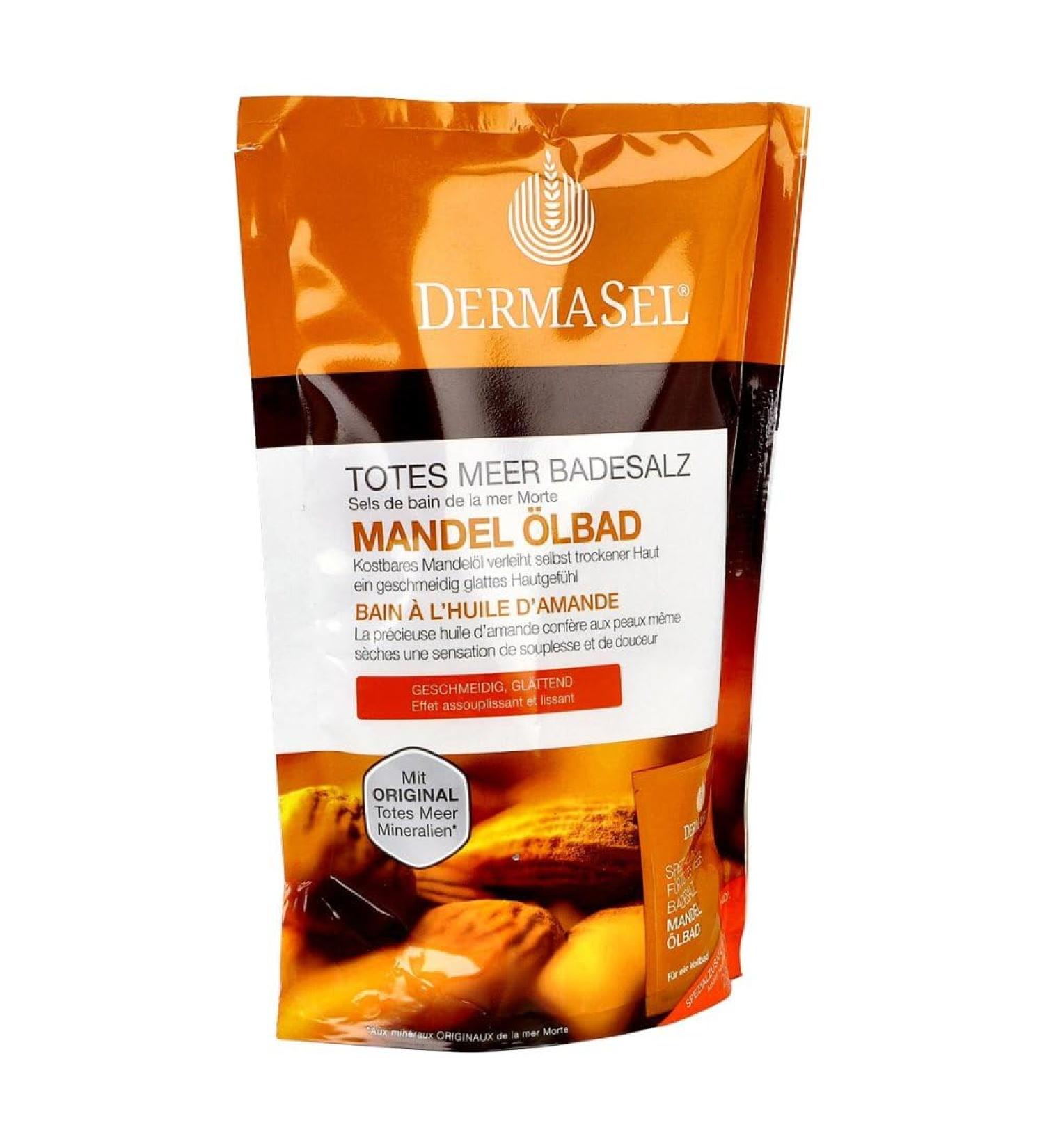 DERMASEL Dead Sea Bath Salt & Almond SPA - Relaxation & Skin Benefits | International Shipping Available - Buy Online on SooperMarket.com