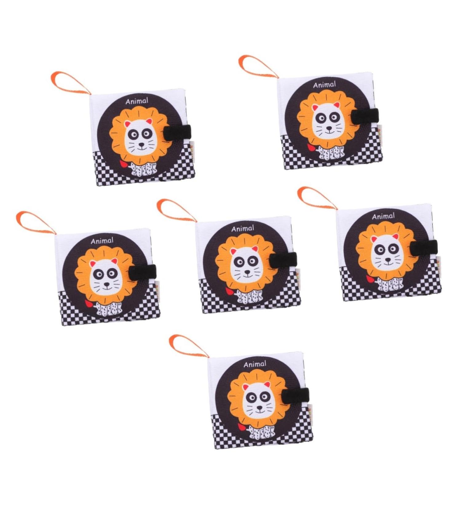 Upkoch 6-Piece Fabric Book Learning Toys for Toddlers | Early Education Books | Soft Peach Skin Baby Toys - Buy Online on SooperMarket.com