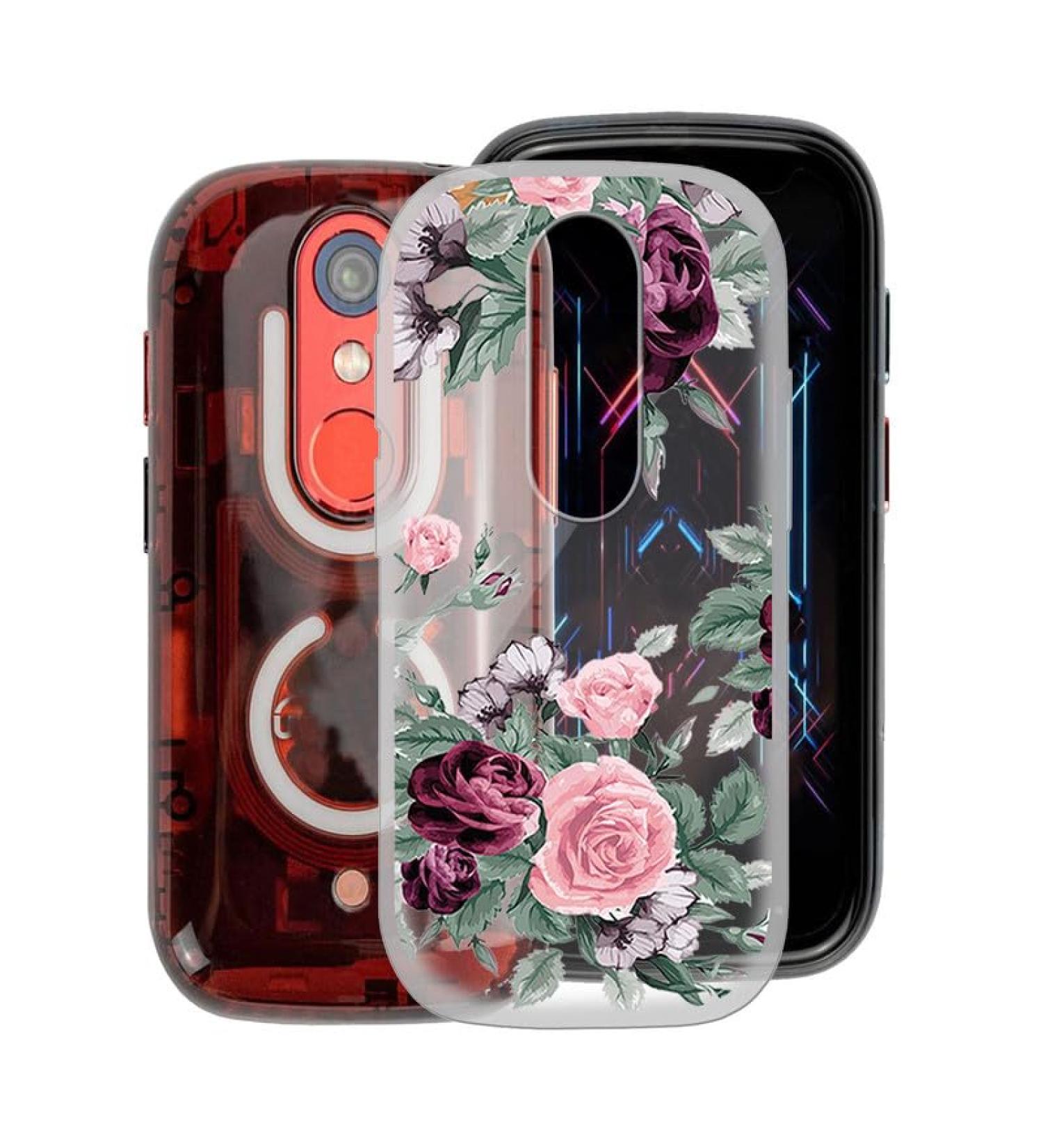 KJYFOANI Phone Case for Unihertz Jelly Star (3.00") Shockproof Bumper Soft Cover Shell Ultra-Slim Stylish X Anti-Yellowing Protection Case for Unihertz Jelly Star for Women/Girl - Rose Flower - Buy Online on SooperMarket.com