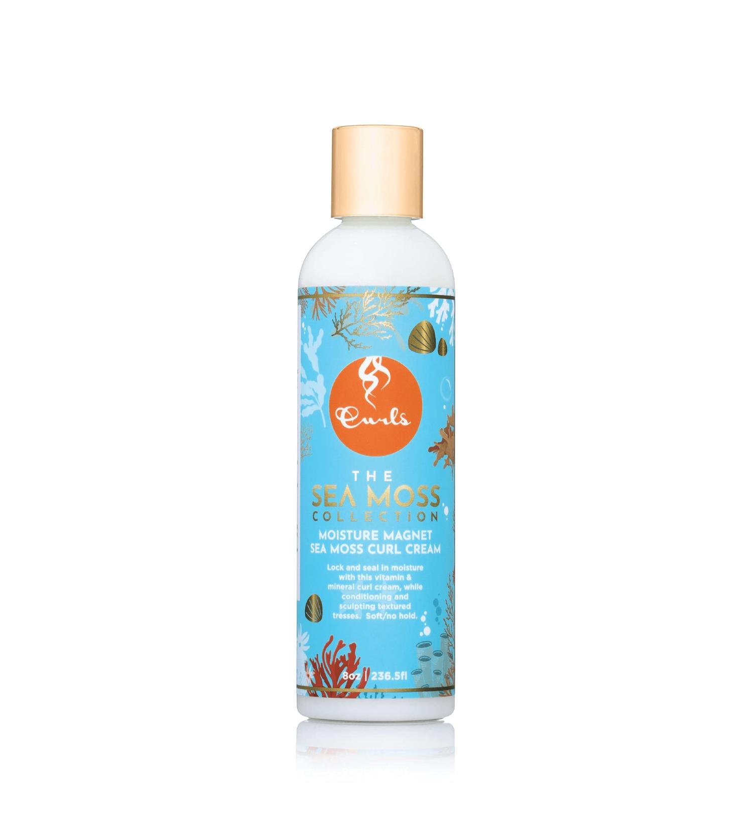 Curls Sea Moss Moisture Magnet Cream - Hydrates, Defines Waves, Controls Frizz - 8oz - Buy Online on SooperMarket.com