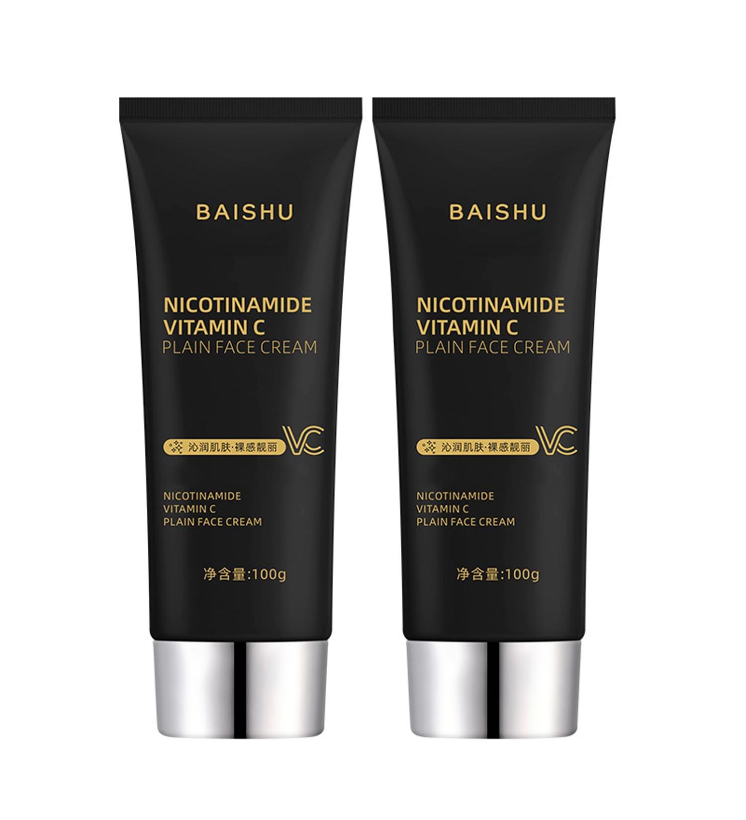 Nicotinamide & Vitamin C Face Cream - Hydrating Moisturizer & Makeup Cream (2 Pcs) - Brightening Smooth Skin Formula - International Shipping Available - Buy Online on SooperMarket.com