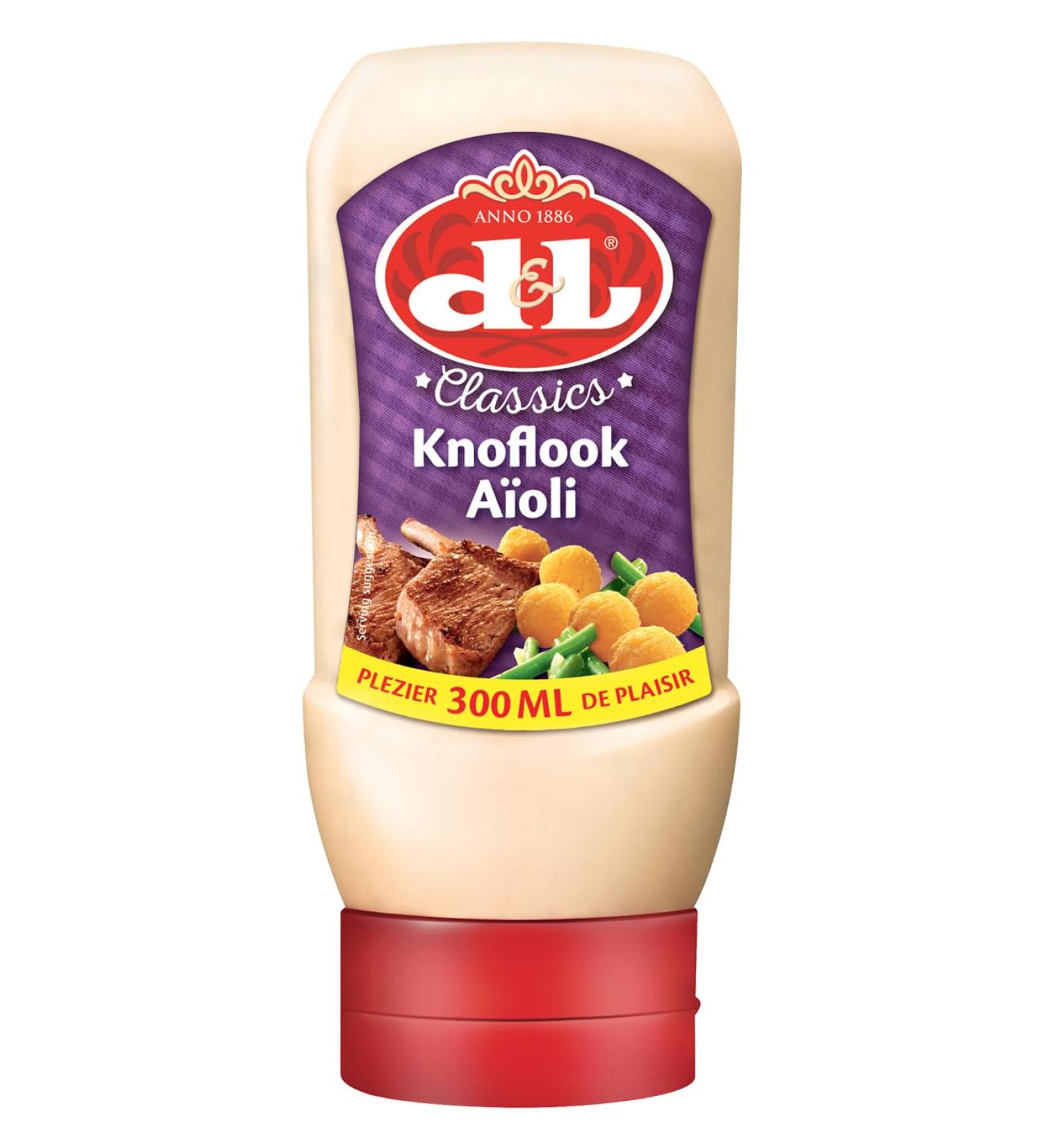 D & L Aioli Sauce - 8x300ml French Garlic Mayonnaise | Versatile Dip for Burgers Fries Fish & Meat - Buy Online on SooperMarket.com