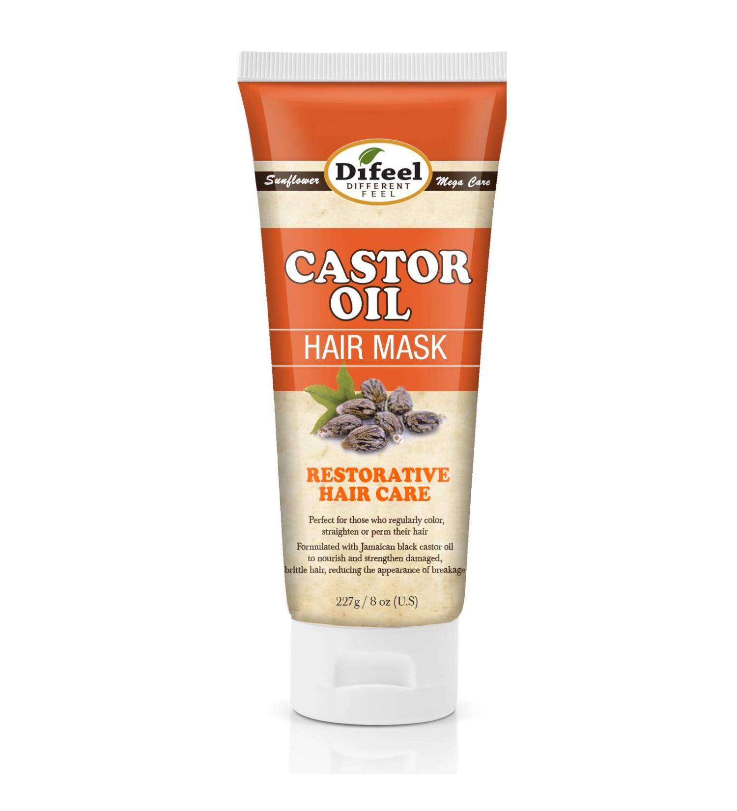 Difeel Castor Oil Hair Mask 8 oz. - Damage Repair Masque for Hair Repair - Buy Online on SooperMarket.com