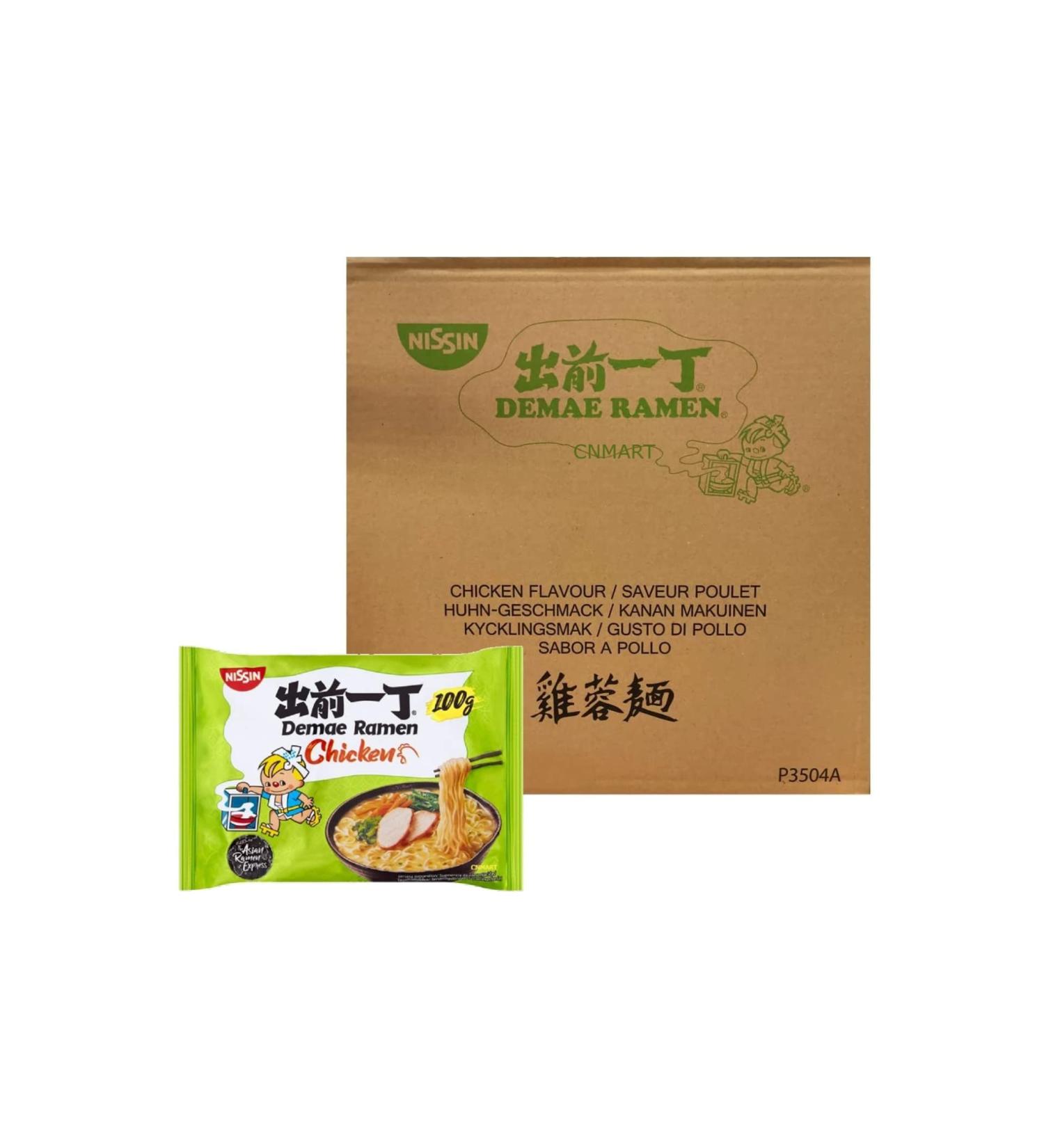 NISSIN Chicken Flavour Demae Ramen Instant Noodles 100g (Pack of 30) by CNMART - Buy Online on SooperMarket.com